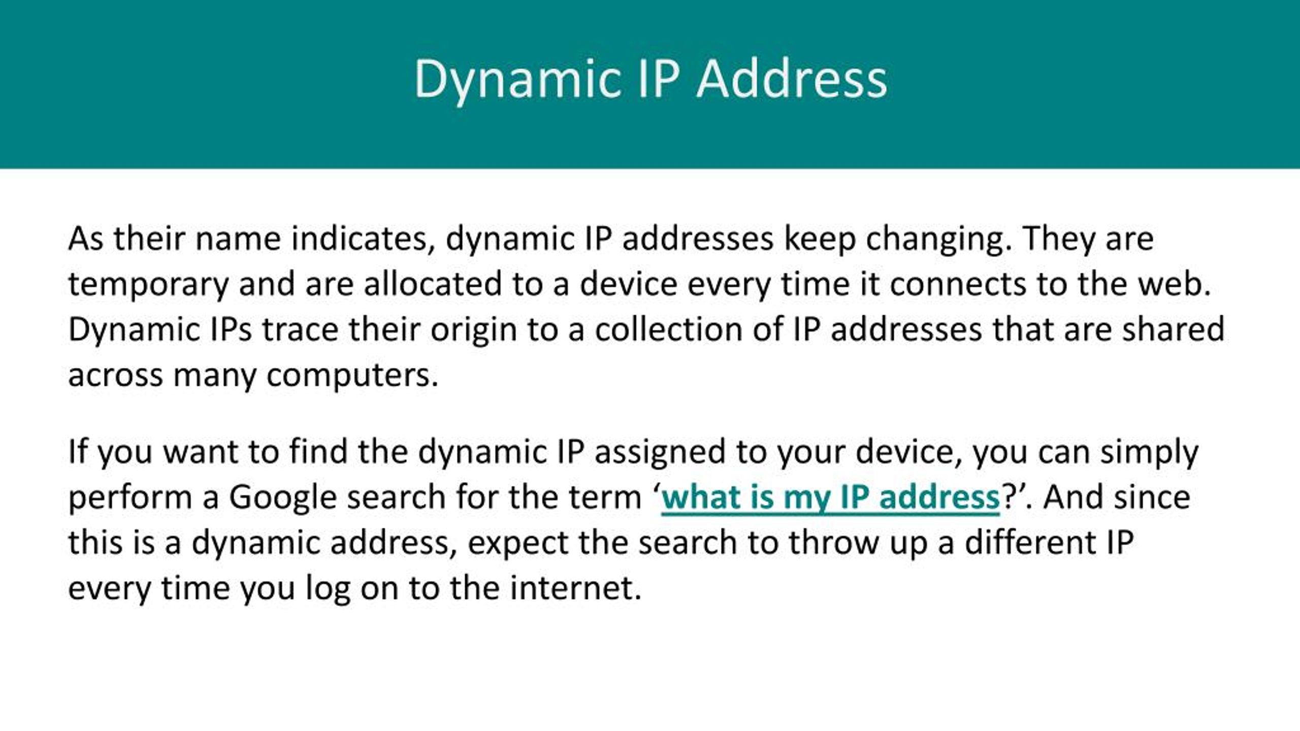 PPT What is My IP Address and Its Types PowerPoint Presentation, free