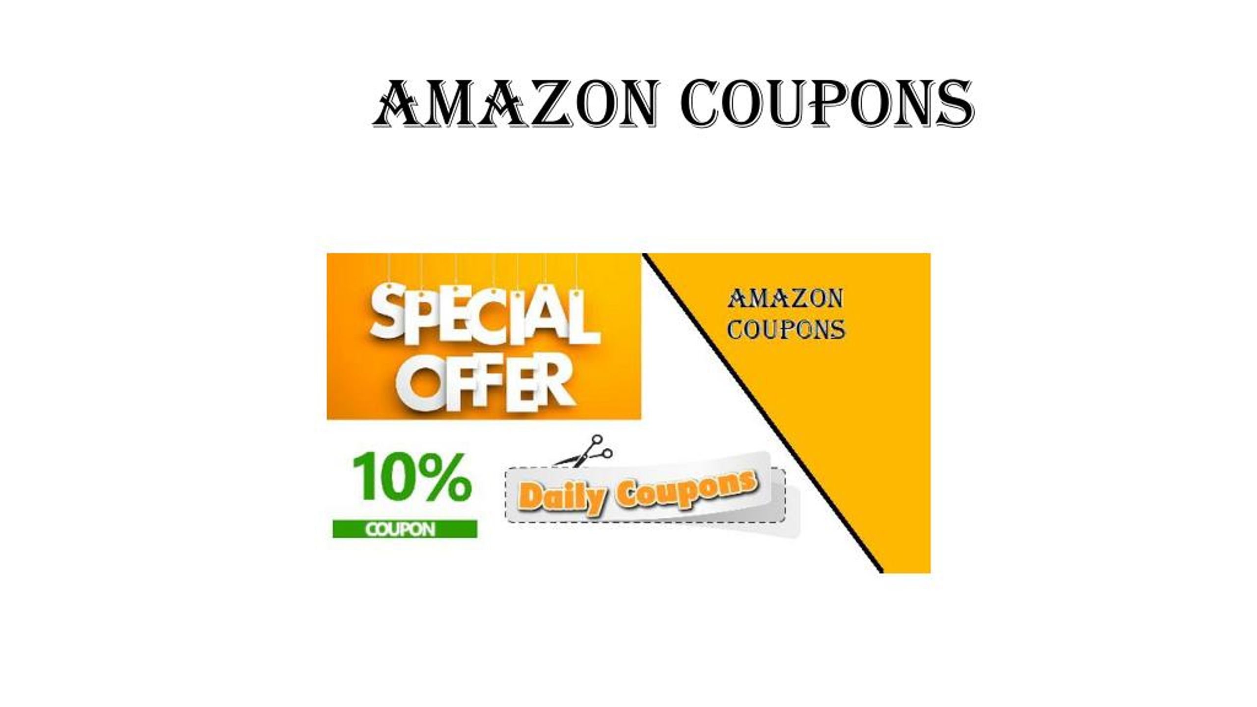 PPT Amazon Coupons PowerPoint Presentation, free download ID7834004