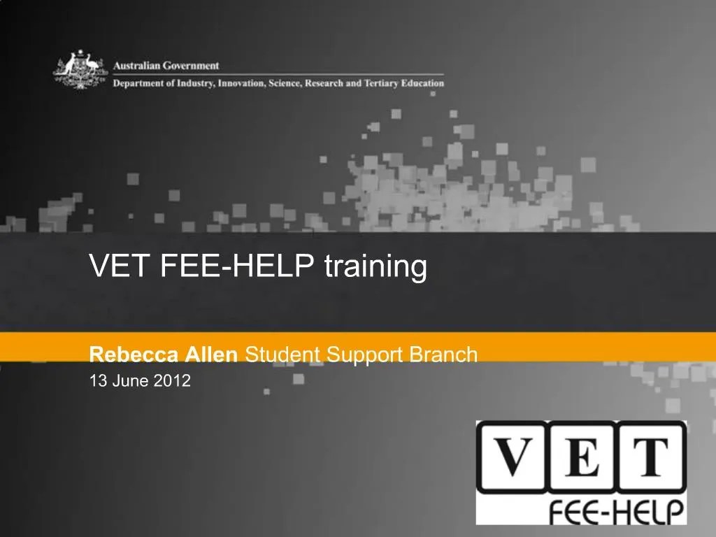 PPT VET FEEHELP training PowerPoint Presentation, free download ID
