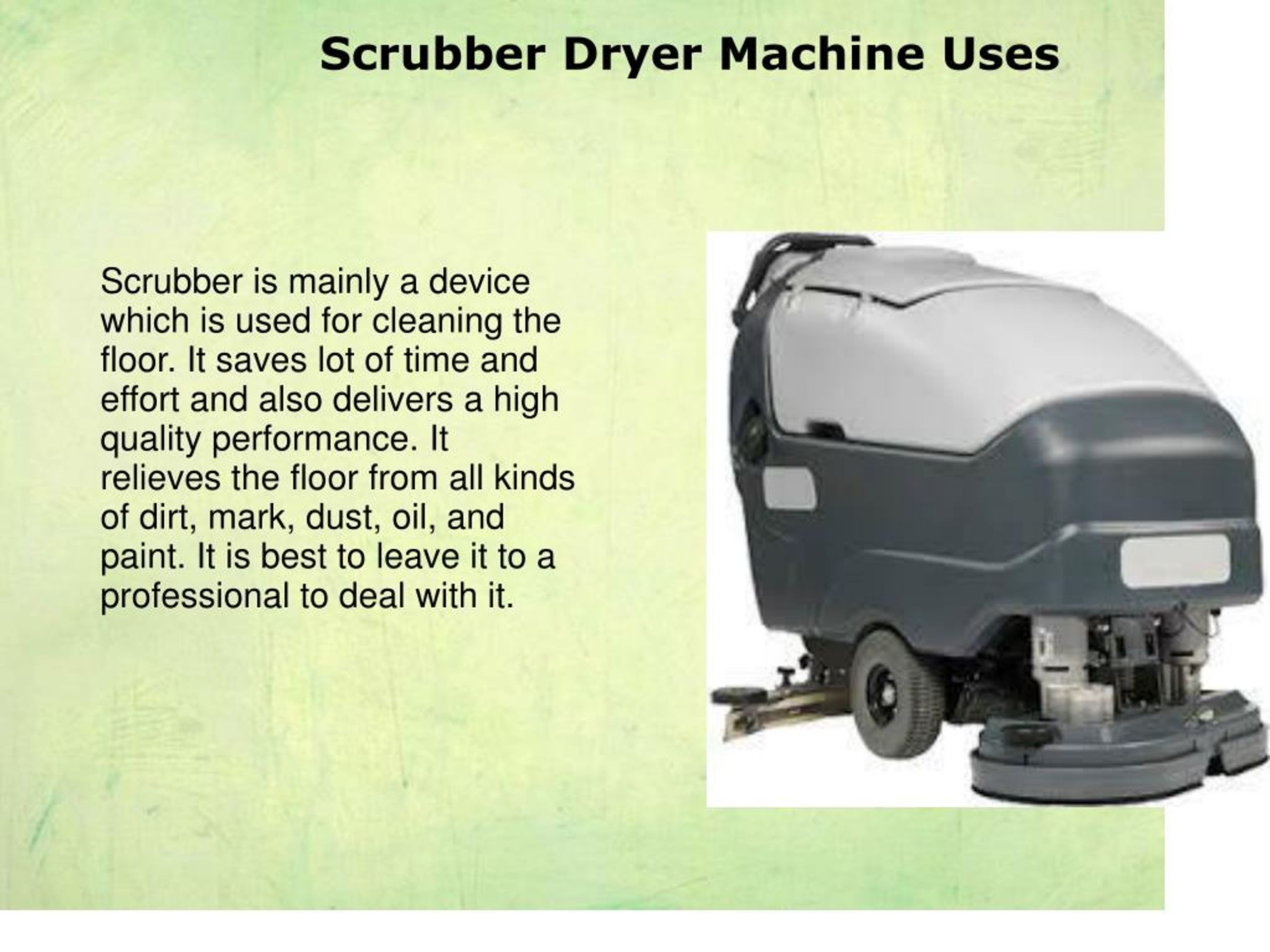PPT Floor Scrubbers The Perfect Solution for Cleaning PowerPoint