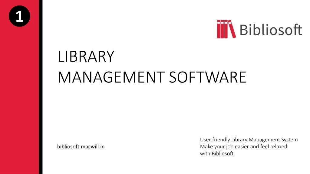 PPT Free Library Management Software PowerPoint Presentation, free