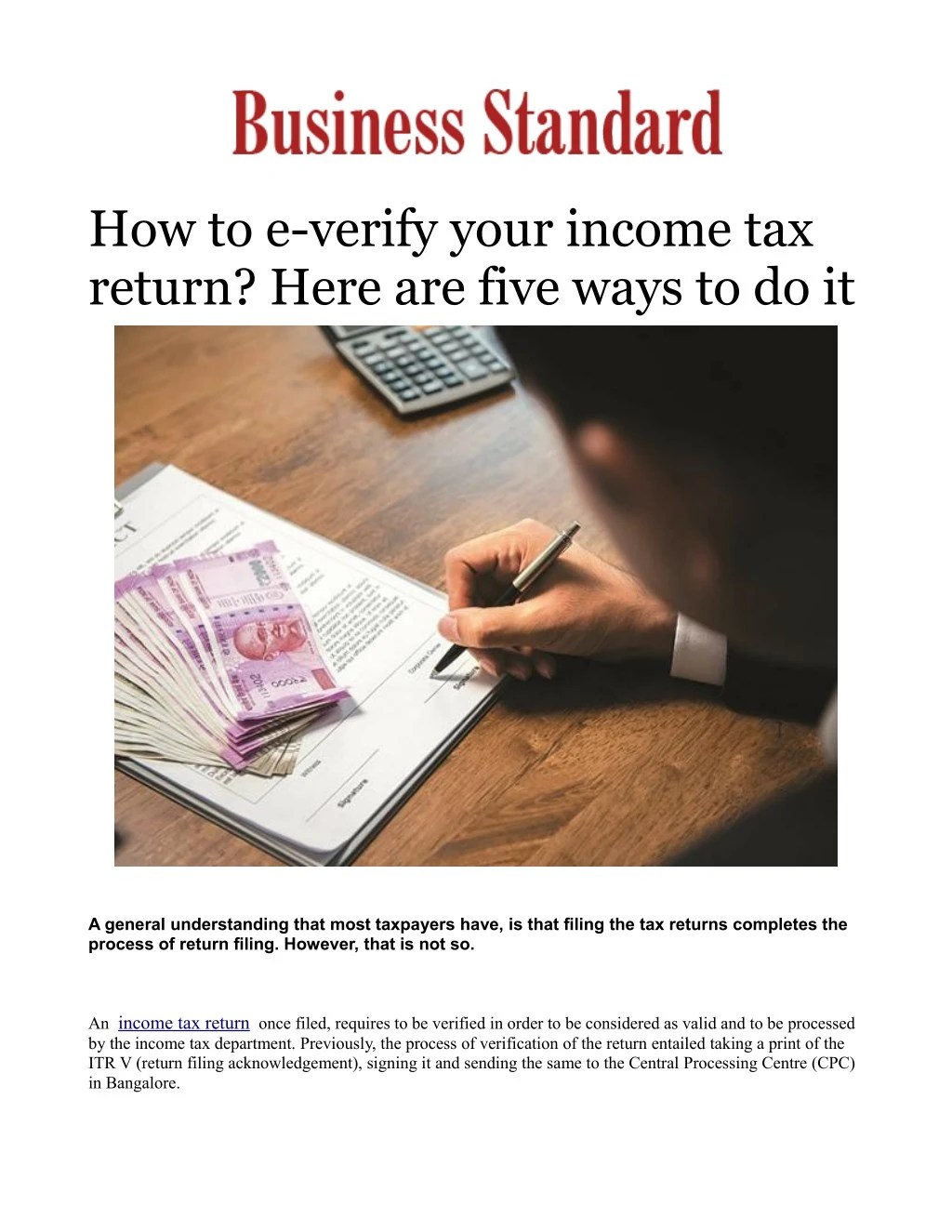 PPT How to everify your tax return? Here are five ways to do