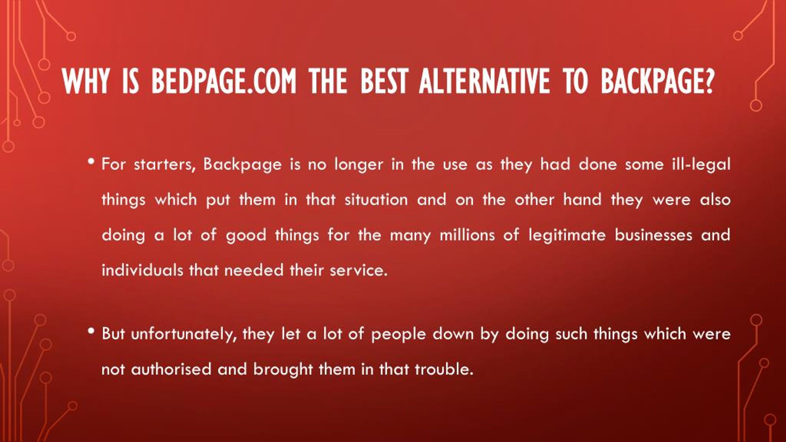 PPT Backpage Replacement PowerPoint Presentation, free download ID(03)