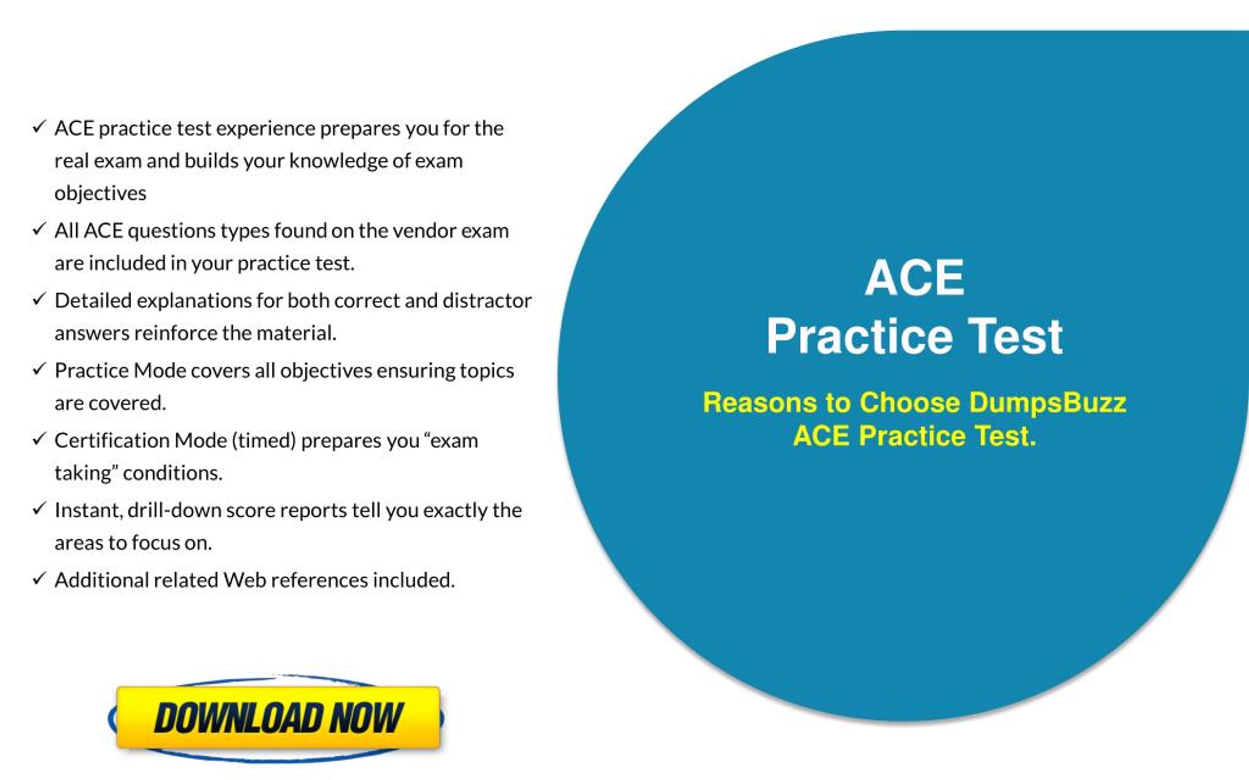 ACE Exam Dumps Try Best ACE Exam Questions CertsLink
