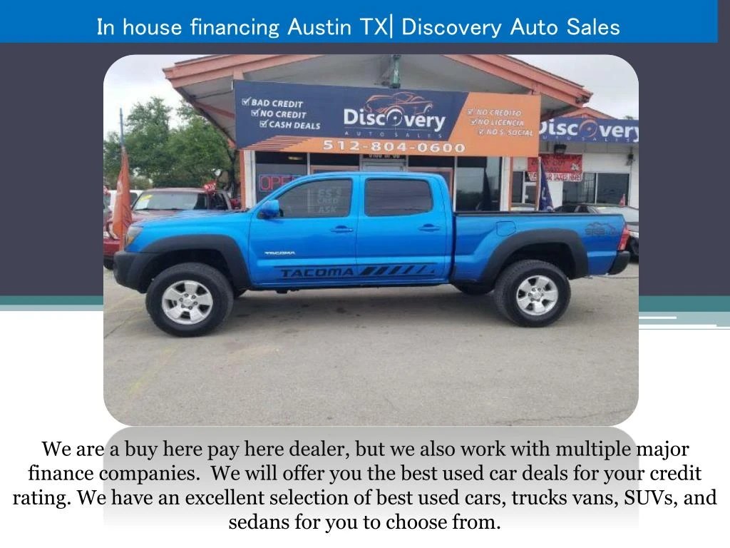 PPT In house financing Austin TX PowerPoint Presentation, free