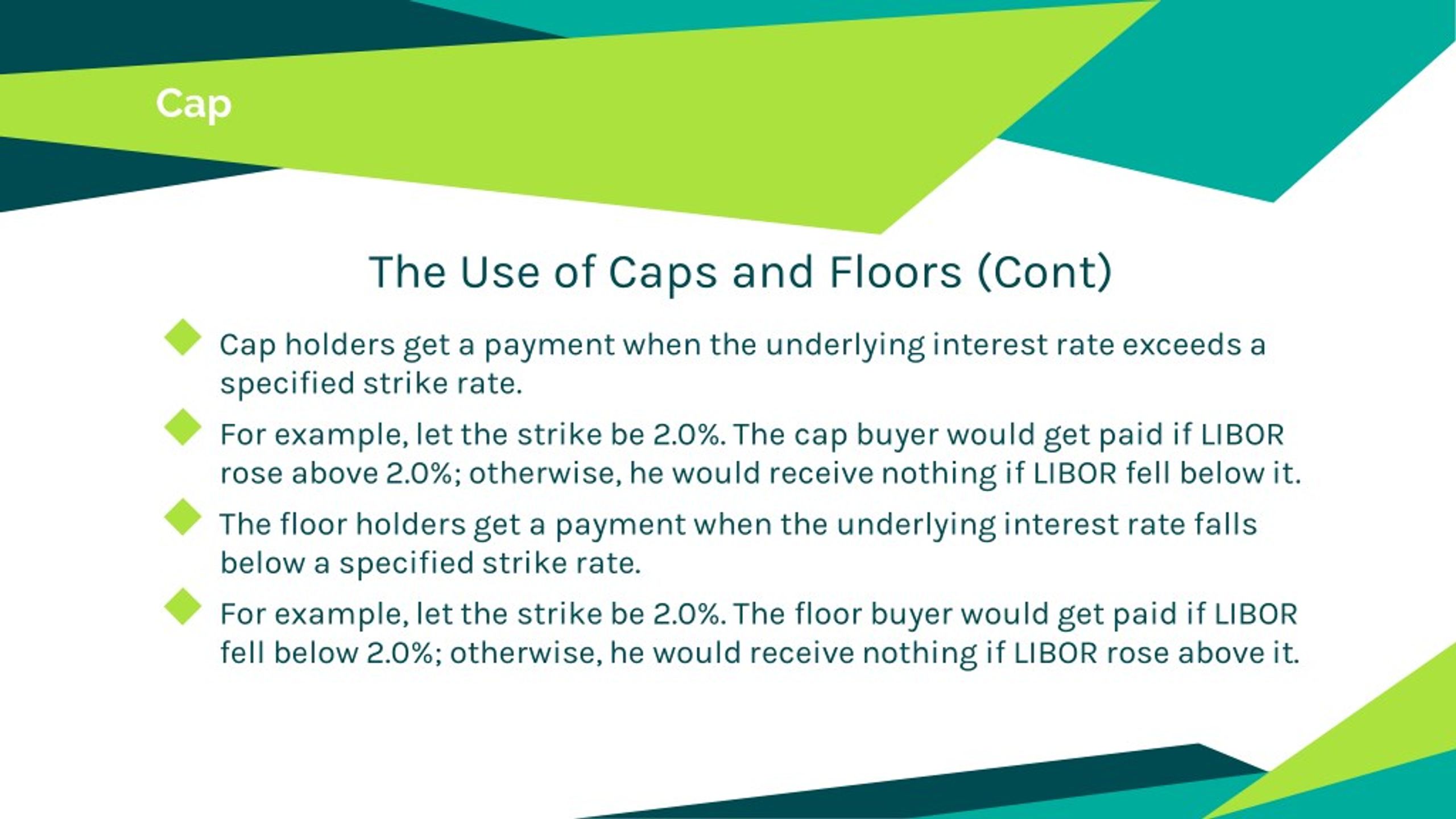 PPT Interest Rate Caps and Floors Vaulation Guide PowerPoint