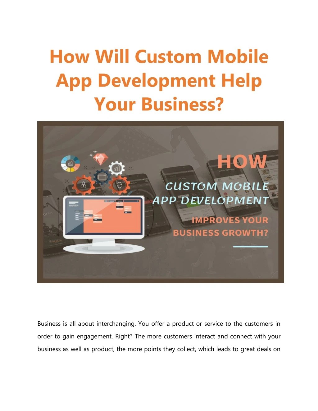 PPT How Custom Mobile App Development Improves Your Business Growth