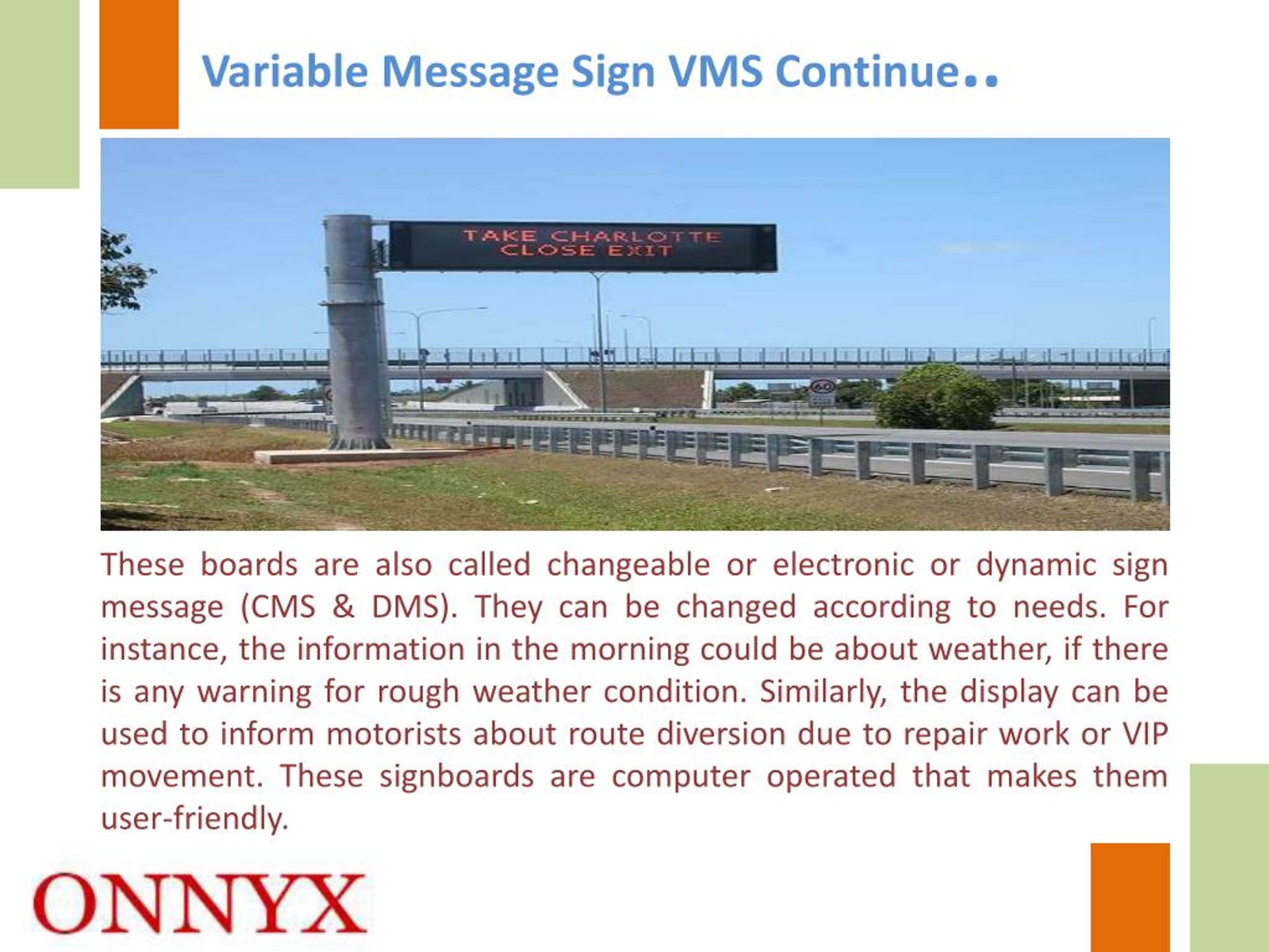 PPT LED Traffic Signal system and Variable Message Sign PowerPoint