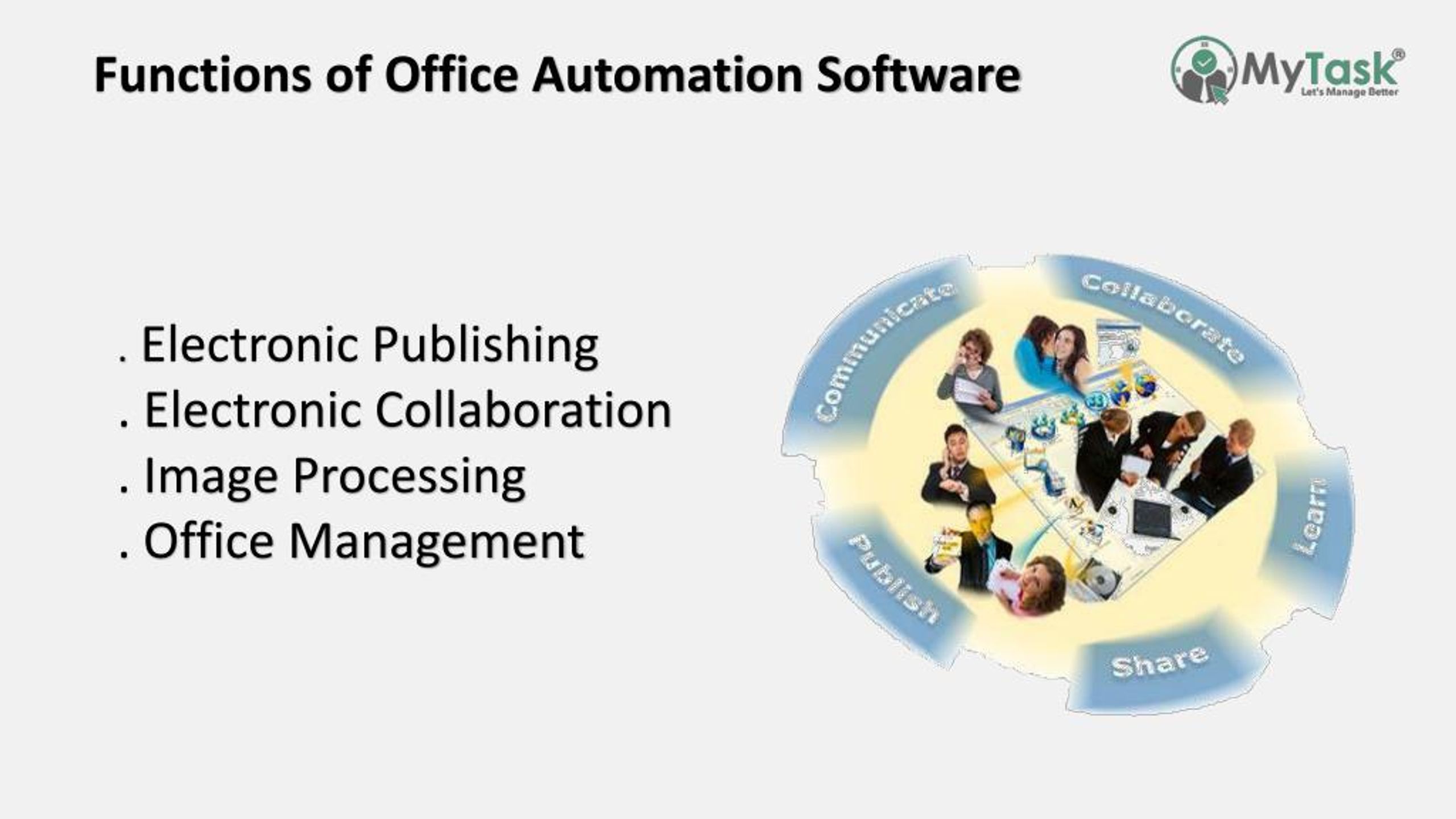 PPT My Task Office Automation Software for CA PowerPoint