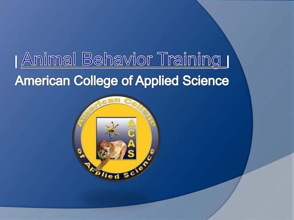 PPT Advanced Animal Training College in USA PowerPoint Presentation