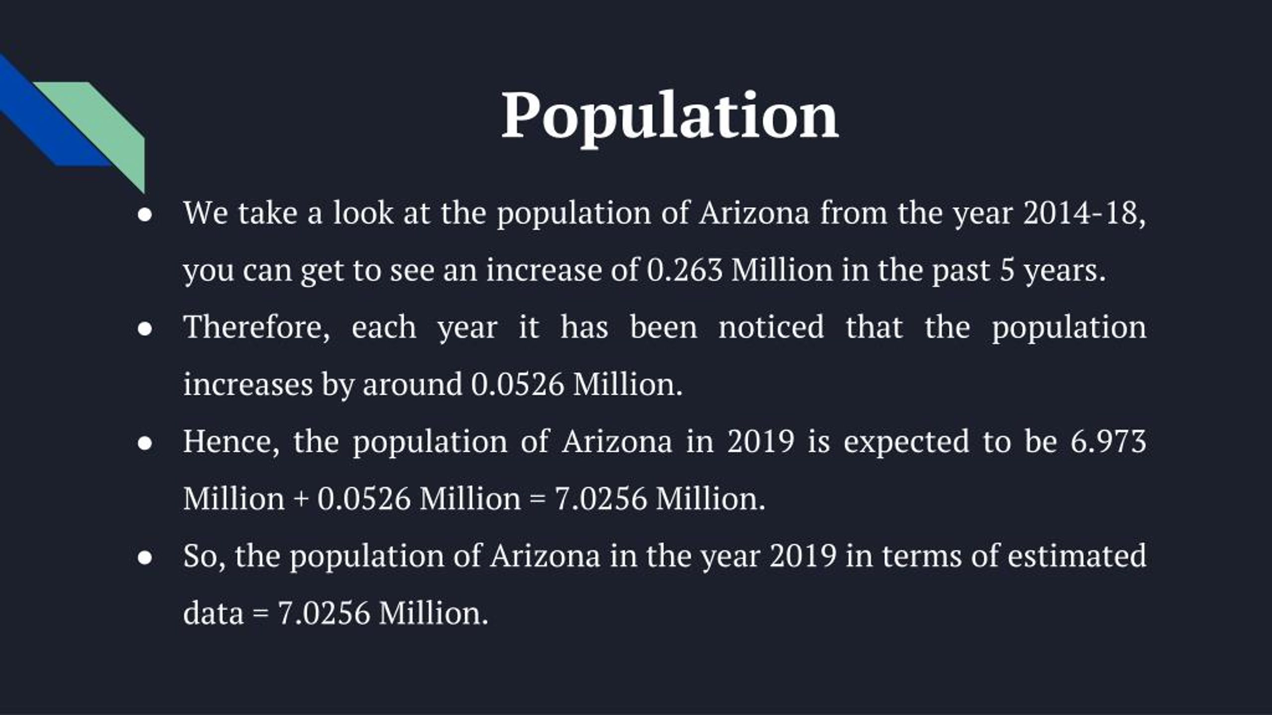 PPT Arizona Population 2019 PowerPoint Presentation, free download