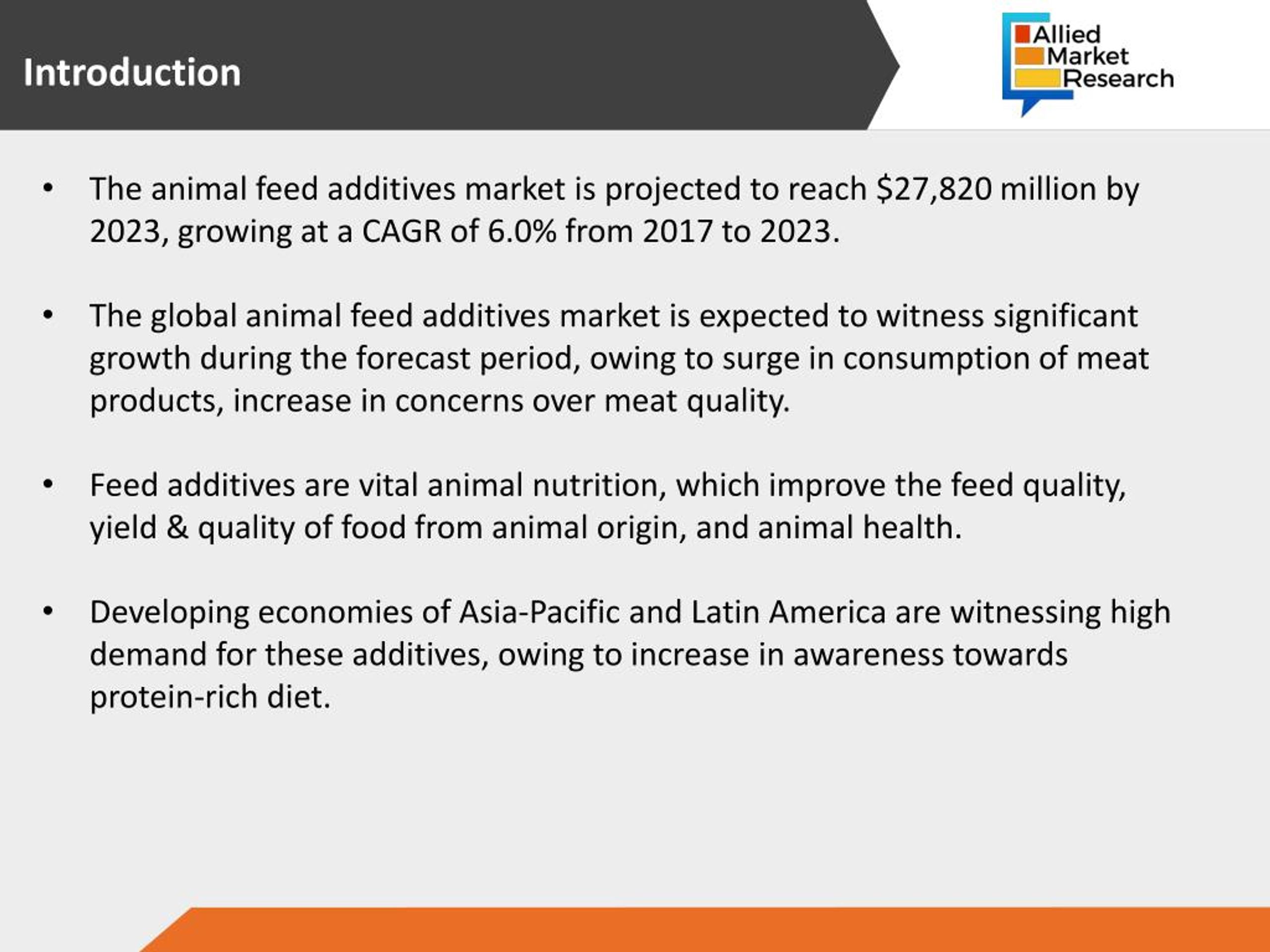 PPT Animal feed Additives Market to rise with a Lucrative Growth