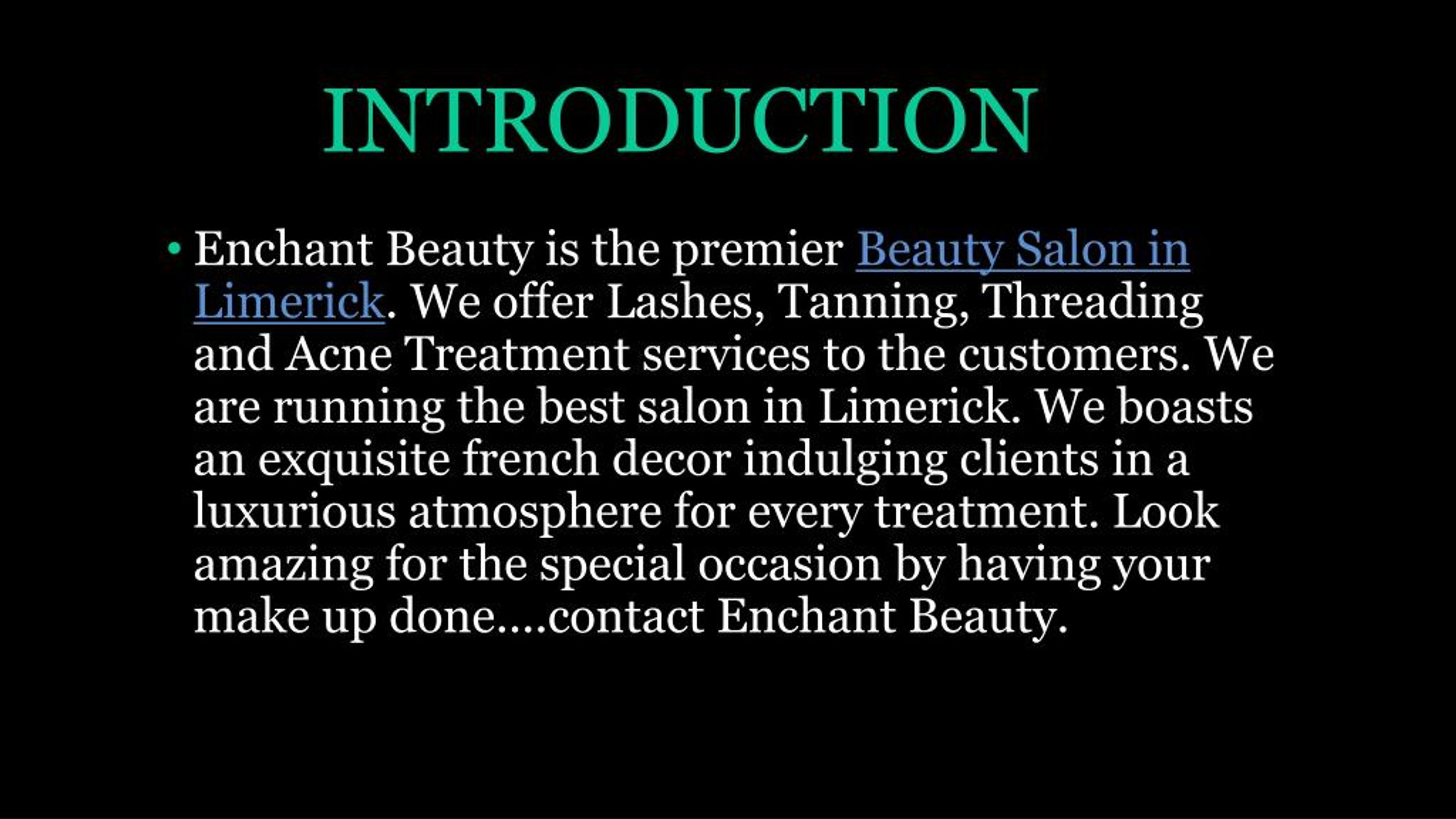 PPT Get The Premier Beauty Salon in Limerick PowerPoint Presentation