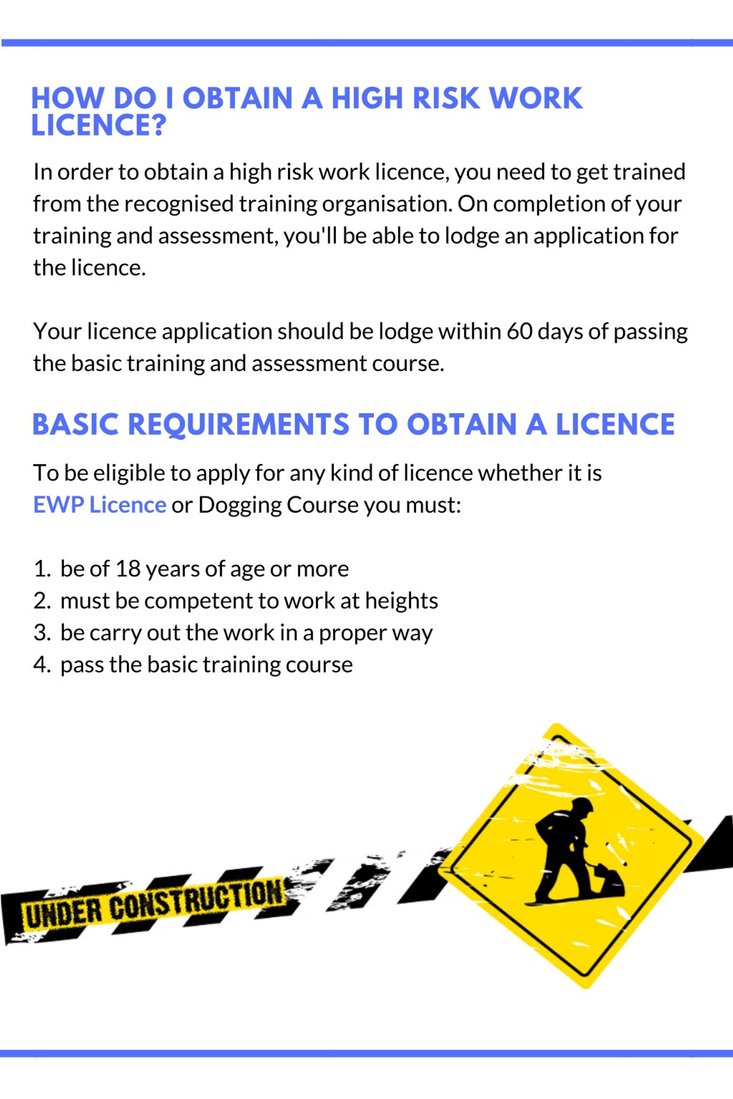 PPT High Risk Work Licences PowerPoint Presentation