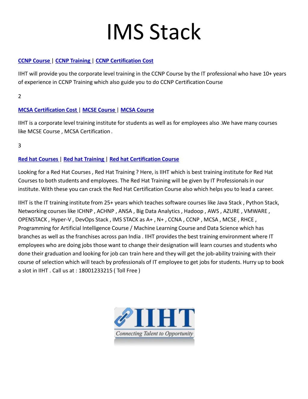 PPT Red Hat Courses CCNP Course MCSE Course PowerPoint