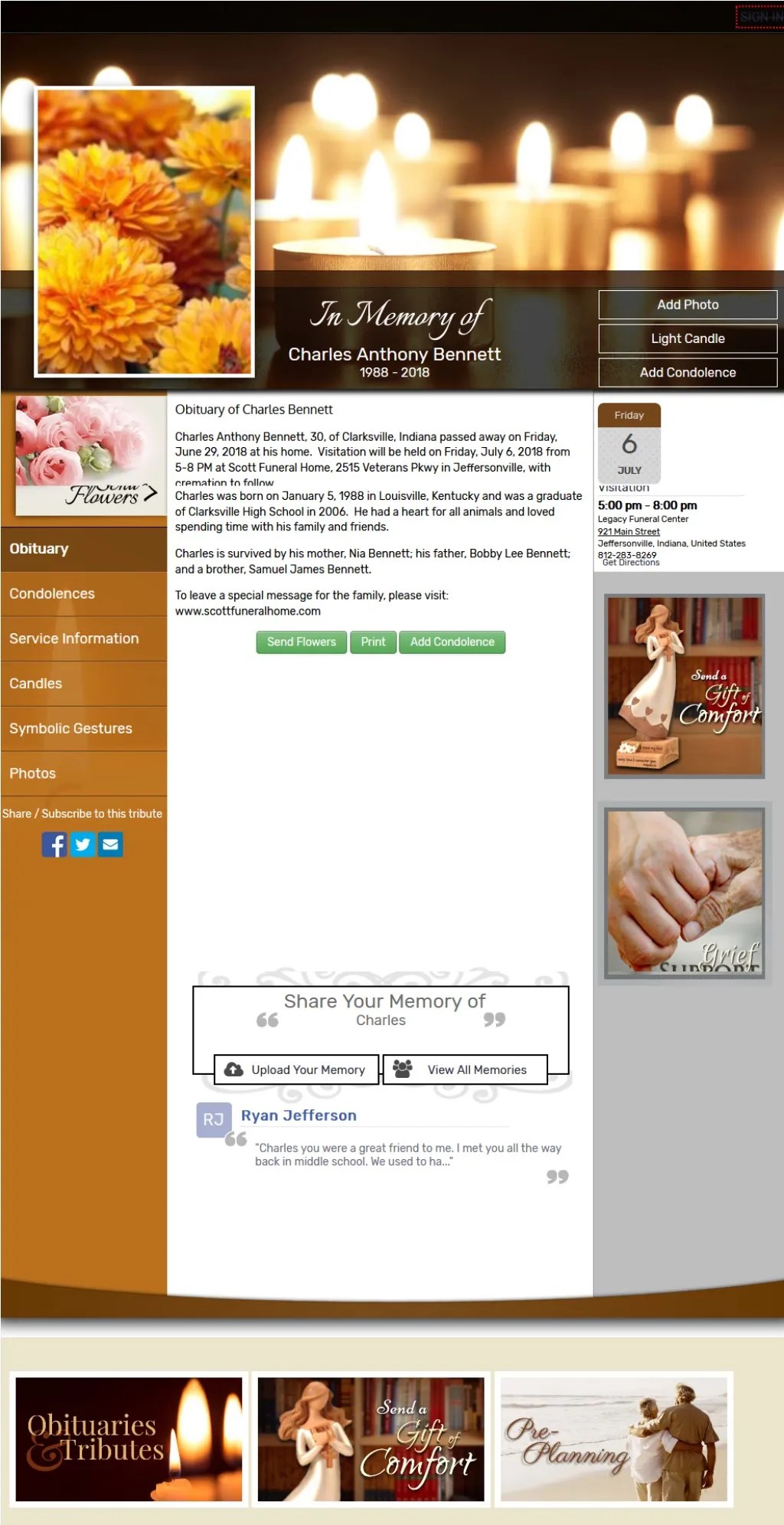 PPT Jeffersonville Indiana Obituaries PowerPoint Presentation, free