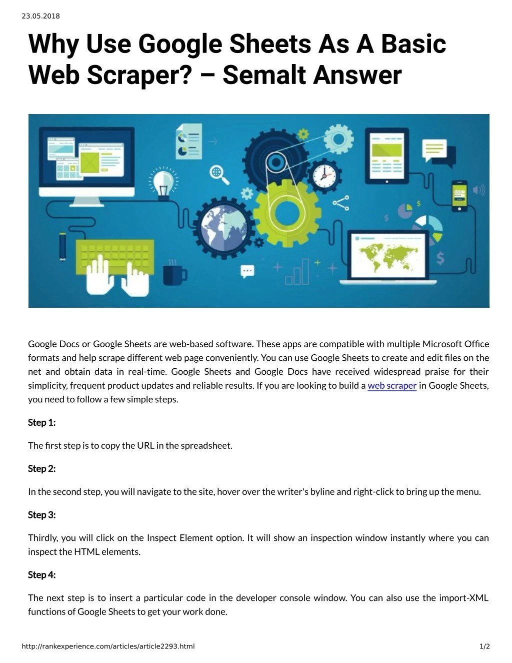 PPT Why Use Google Sheets As A Basic  Scraper? â€“ Semalt Answer