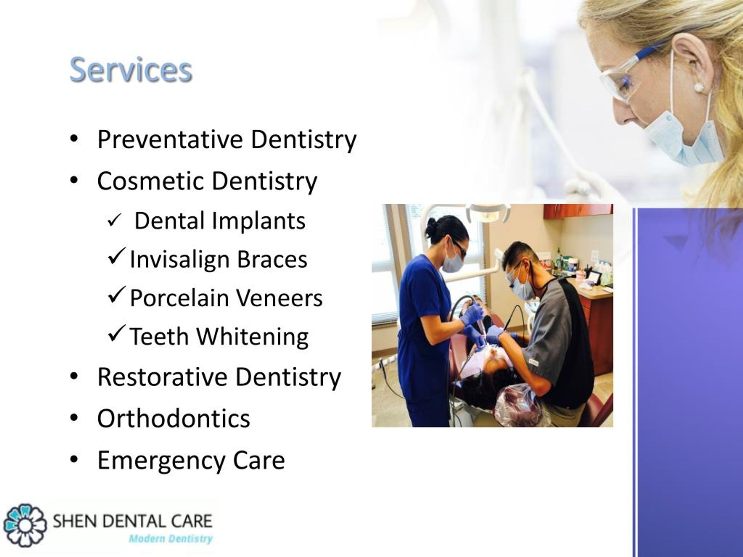 PPT Shen Dental Care PowerPoint Presentation, free download ID7955203