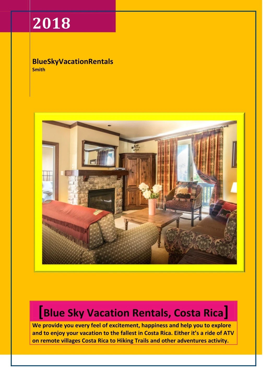 PPT Blue Sky Vacation Rentals, Costa Rica PowerPoint Presentation
