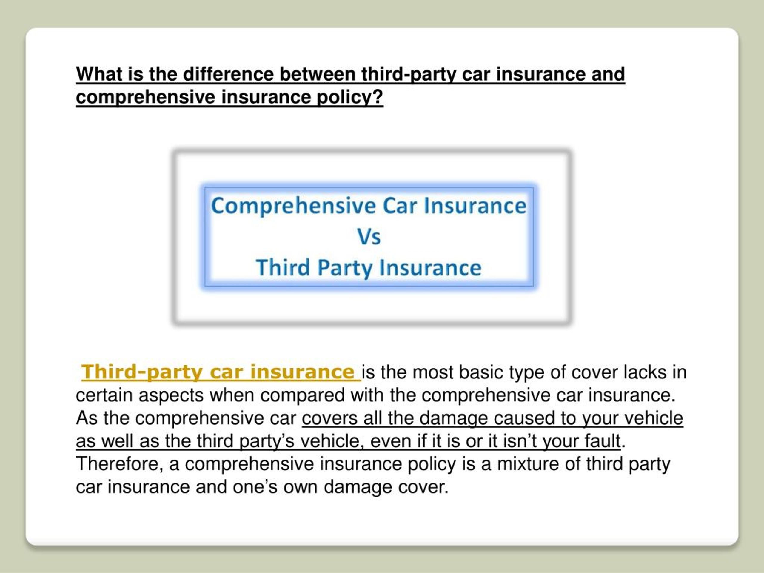 PPT thirdparty car insurance online PowerPoint Presentation, free