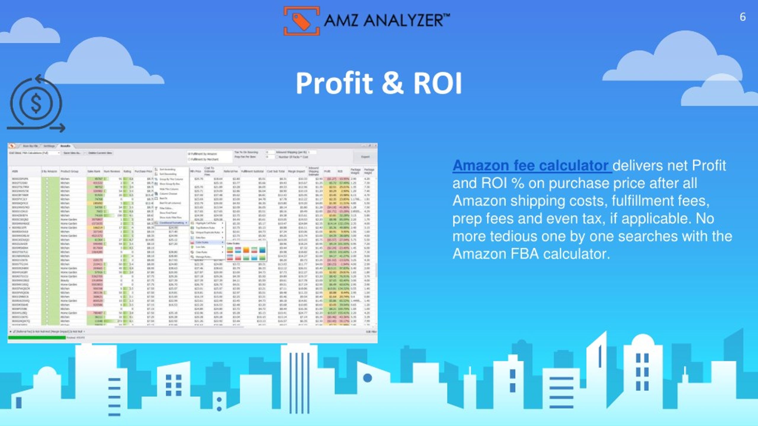 PPT Amazon Fulfillment Calculator Amazon Bulk Analyzer Features