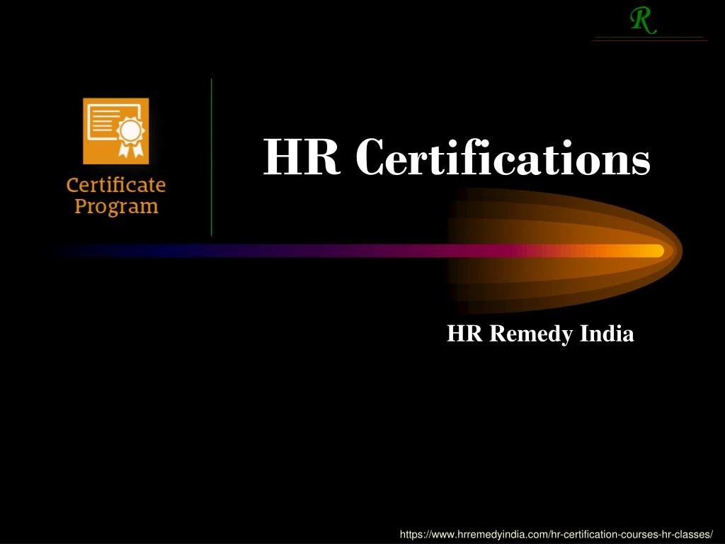 PPT human resource certification ,HR Training, Core HR Practical