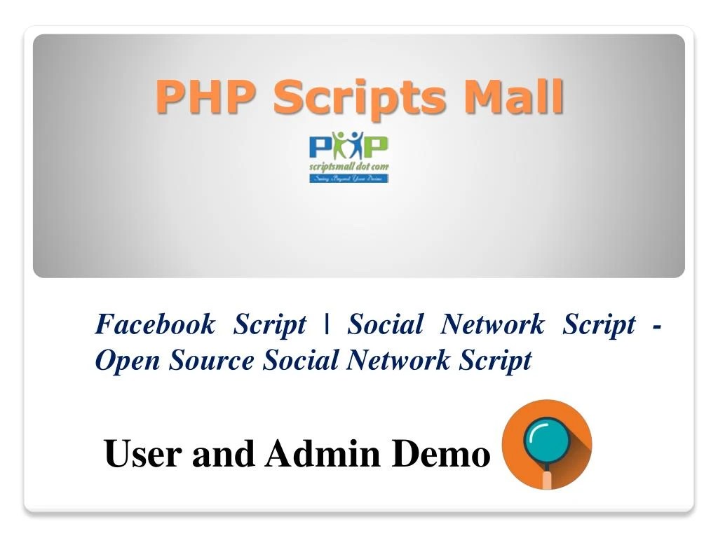 PPT Advanced Facebook Script PHP Scripts Mall (2018) PowerPoint