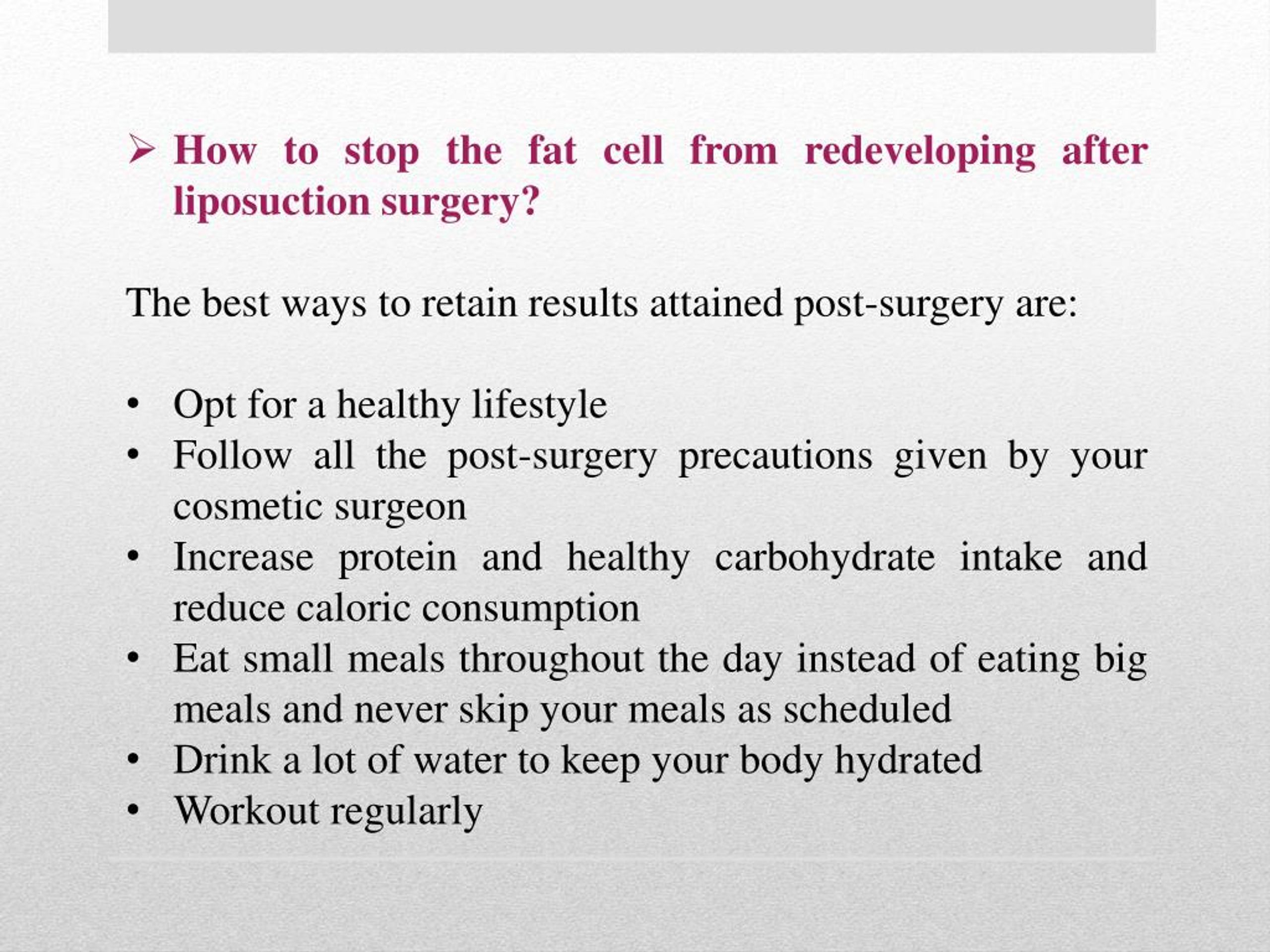 PPT Can Fat Return After Liposuction PowerPoint Presentation, free download ID7970326