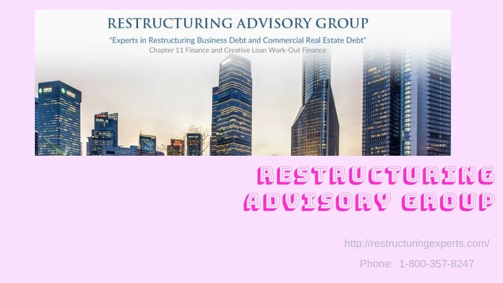 PPT Chapter 11 Consultant Restructuring Advisory Group PowerPoint