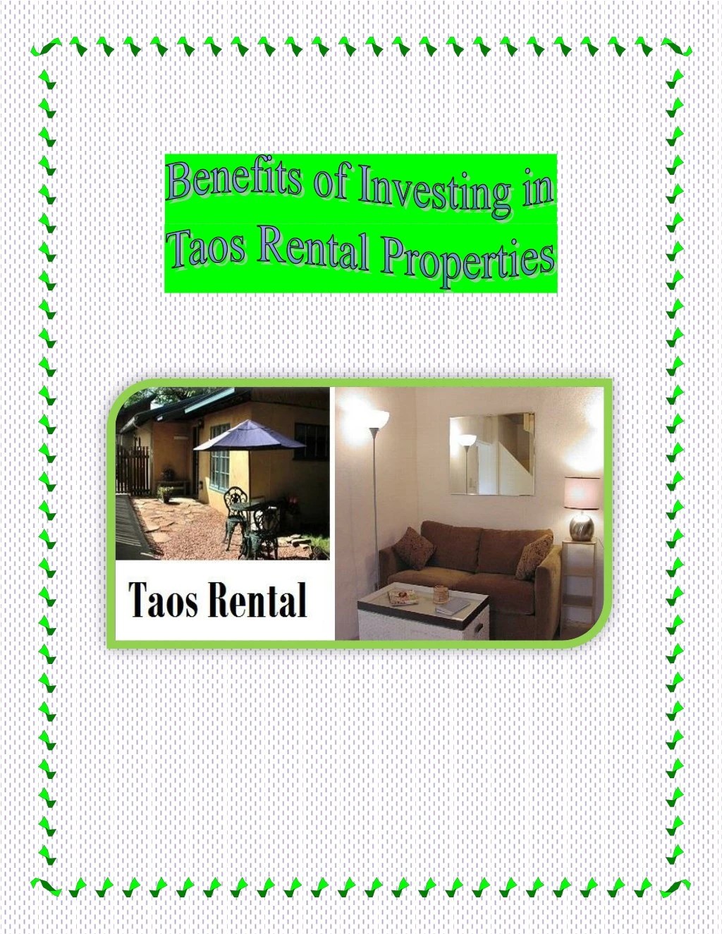 PPT Benefits of Investing in Taos Rental Properties PowerPoint Presentation ID7990263