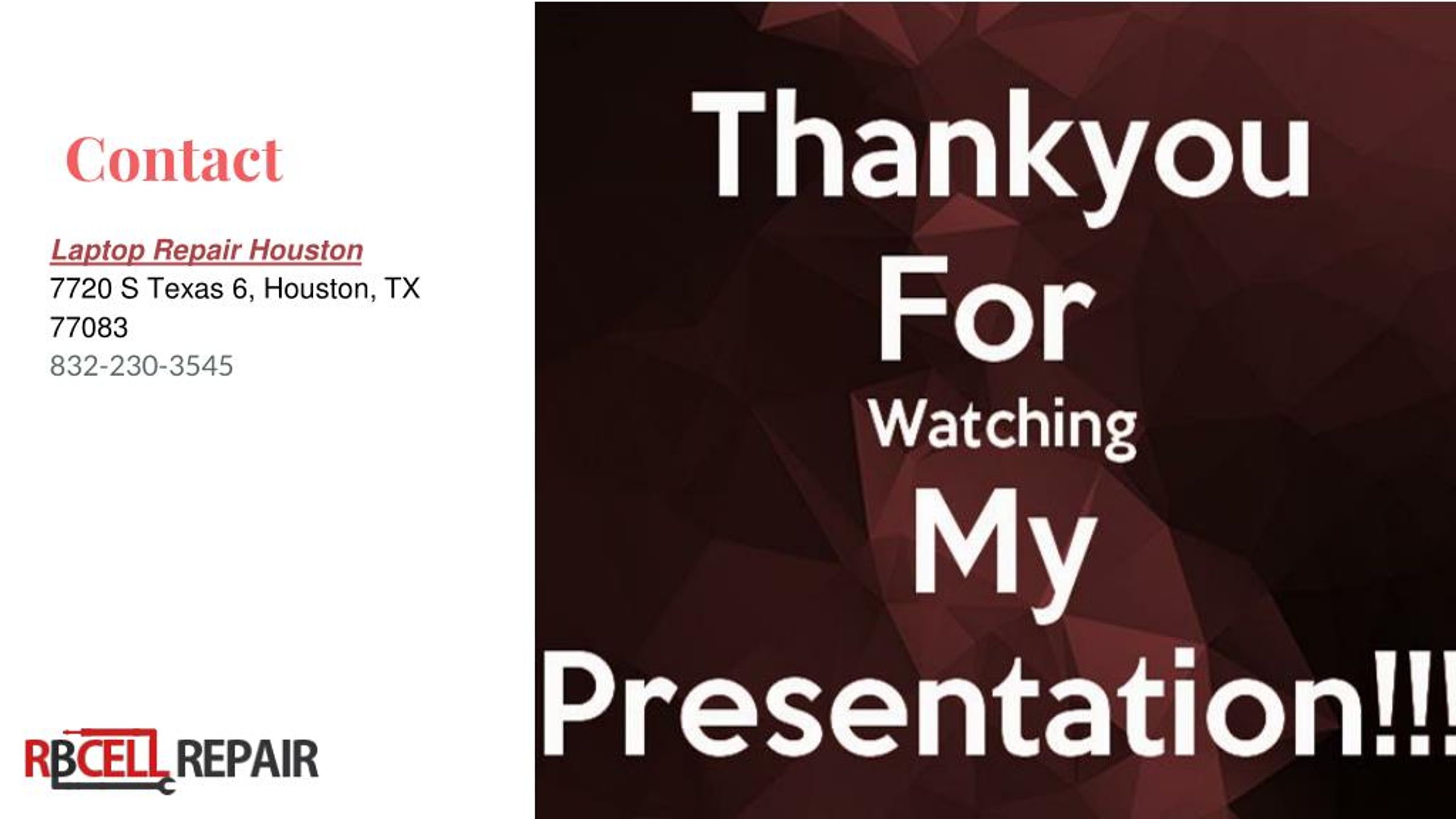 PPT laptop repair houston PowerPoint Presentation, free download ID7998469