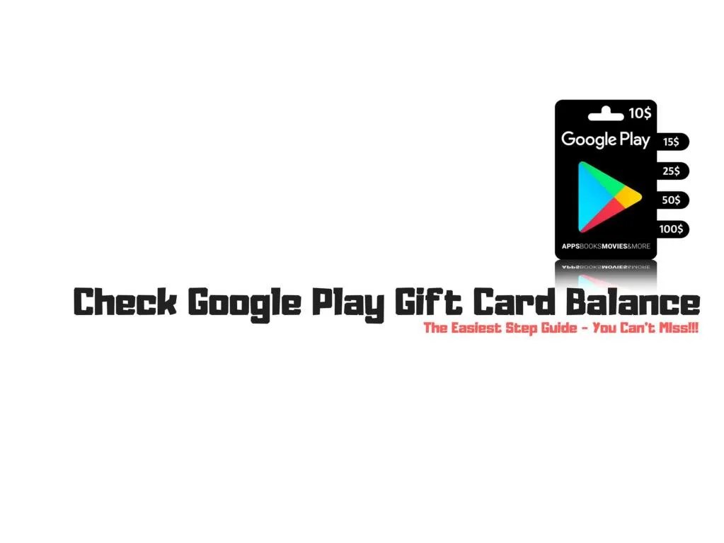 PPT Check Google Play Gift Card Balance Updated You Must See