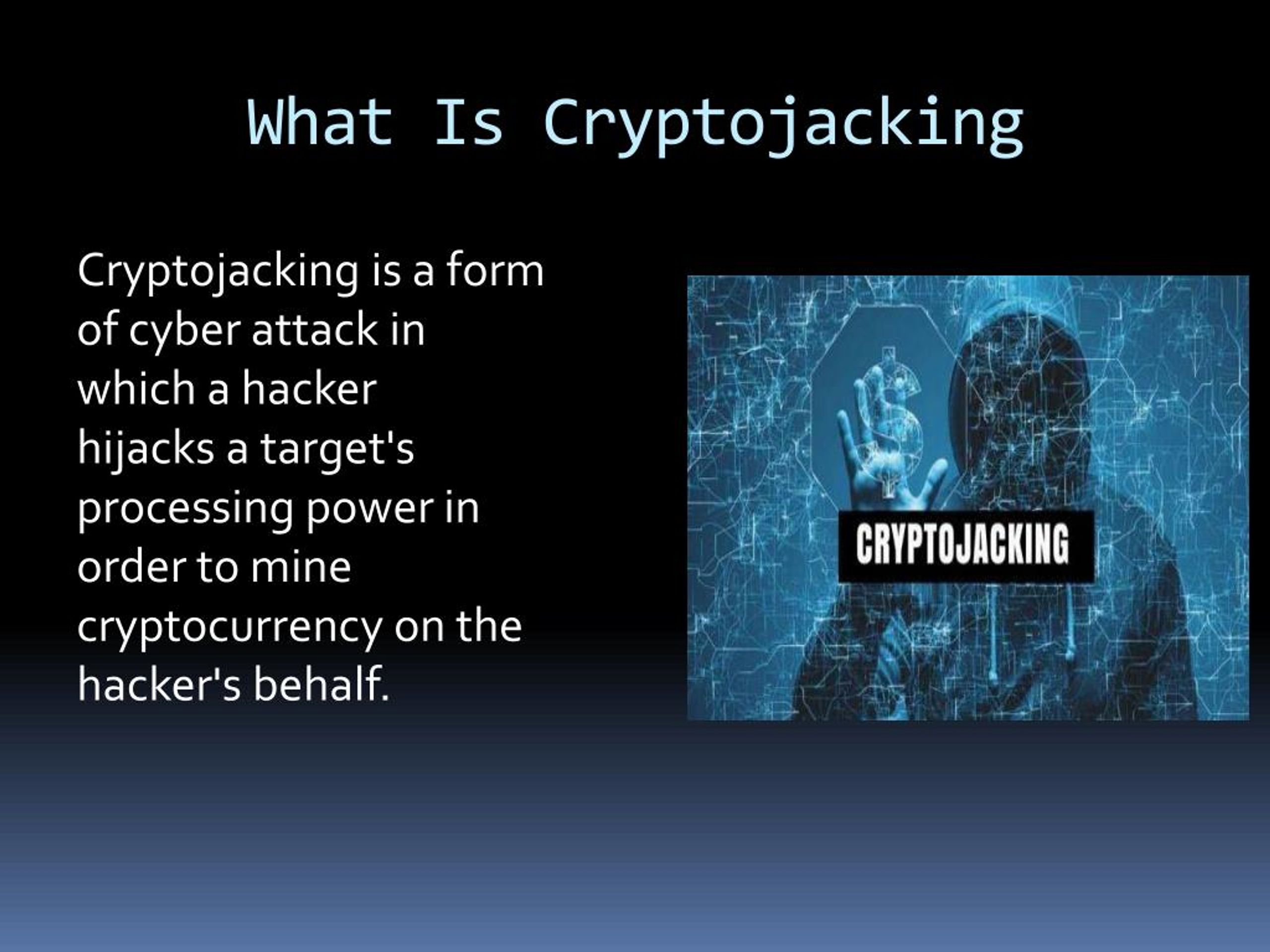 PPT Cryptojacking PowerPoint Presentation, free download ID8031957
