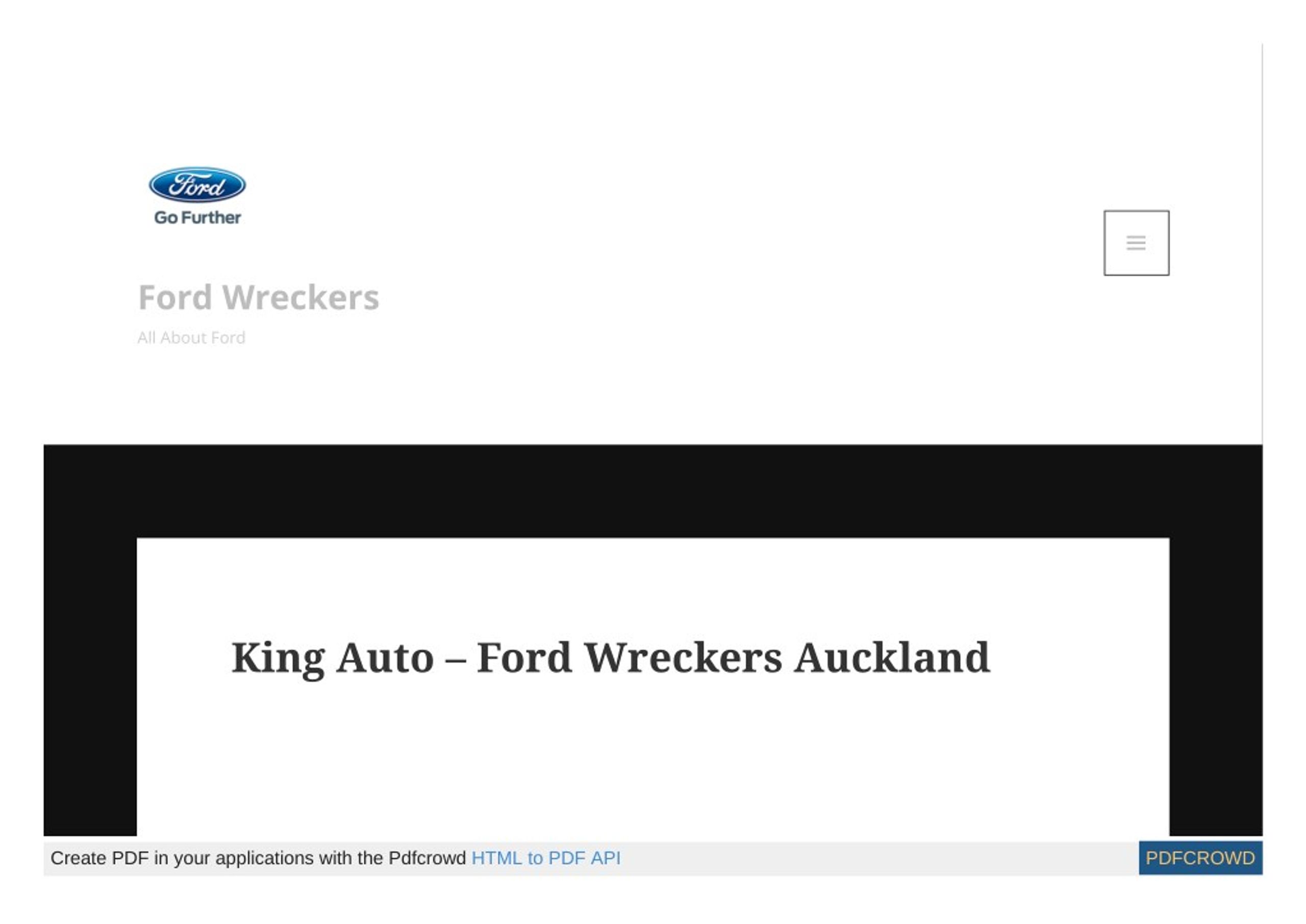 PPT Ford Wreckers Auckland PowerPoint Presentation, free download