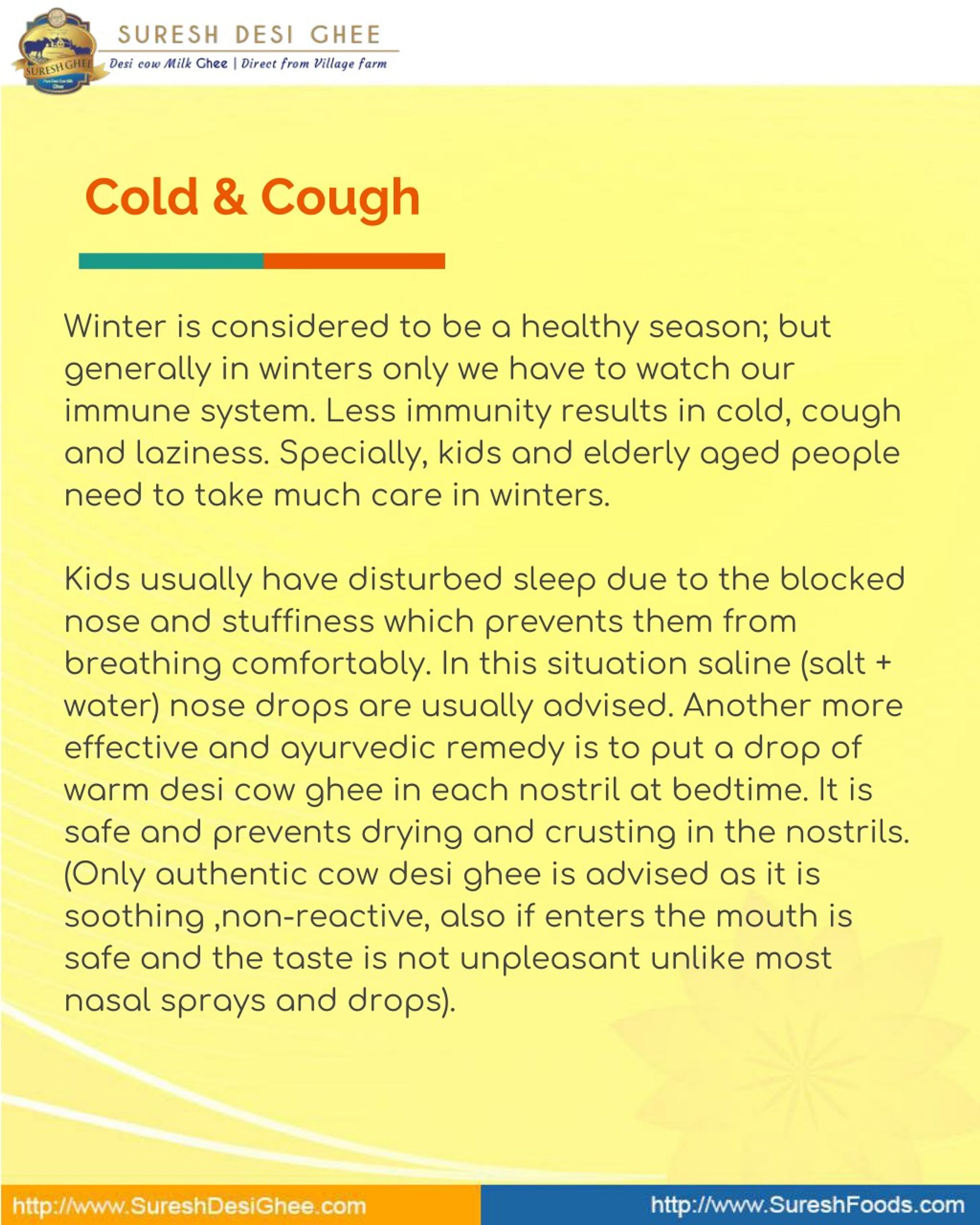 PPT Cow Ghee Benefits For Cold & Cough PowerPoint Presentation, free