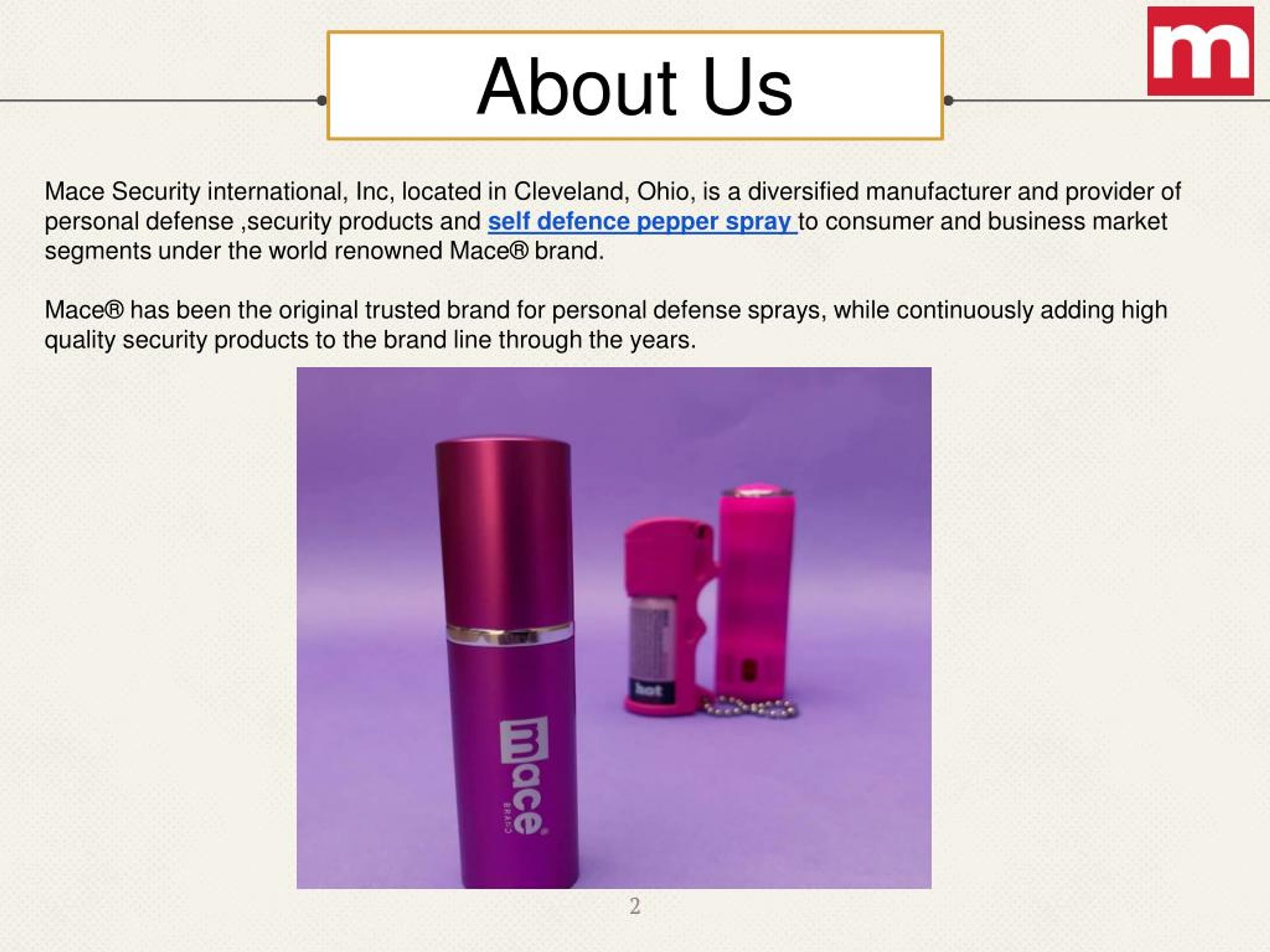 PPT Mace Self Defense Pepper Spray PowerPoint Presentation, free download ID8074614