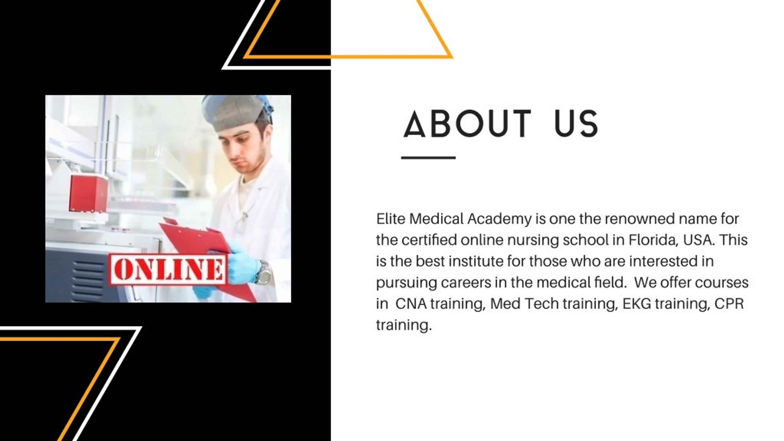 PPT To The Elite Medical Academy For CNA Training PowerPoint
