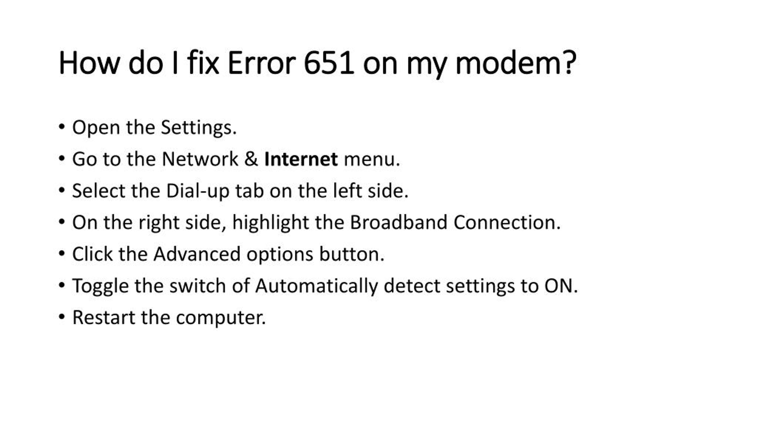 PPT What is Error 651 when connecting to the PowerPoint