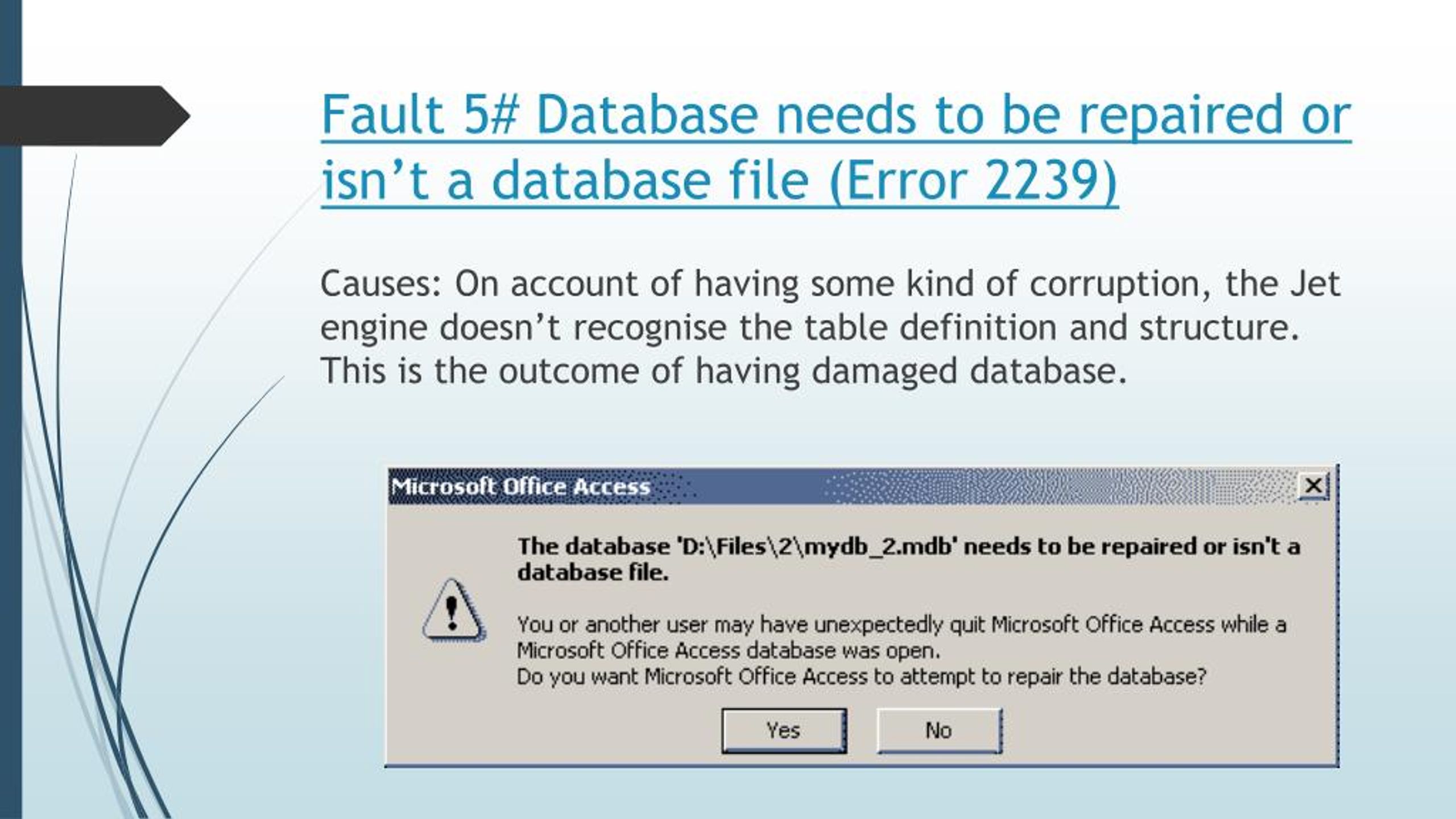 PPT Top 7 Common Errors in Microsoft Access and Quick Fix to All PowerPoint Presentation ID