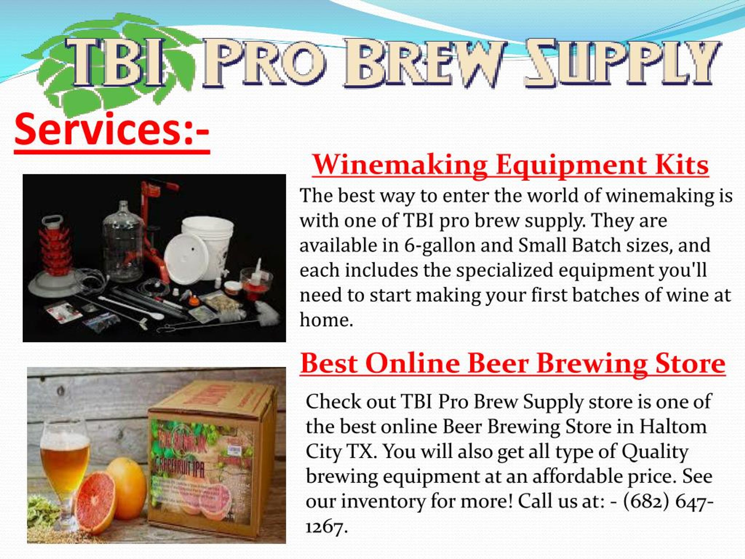 PPT Get Top Quality Melanoidin Beer with Beer Making Kits TBI Pro