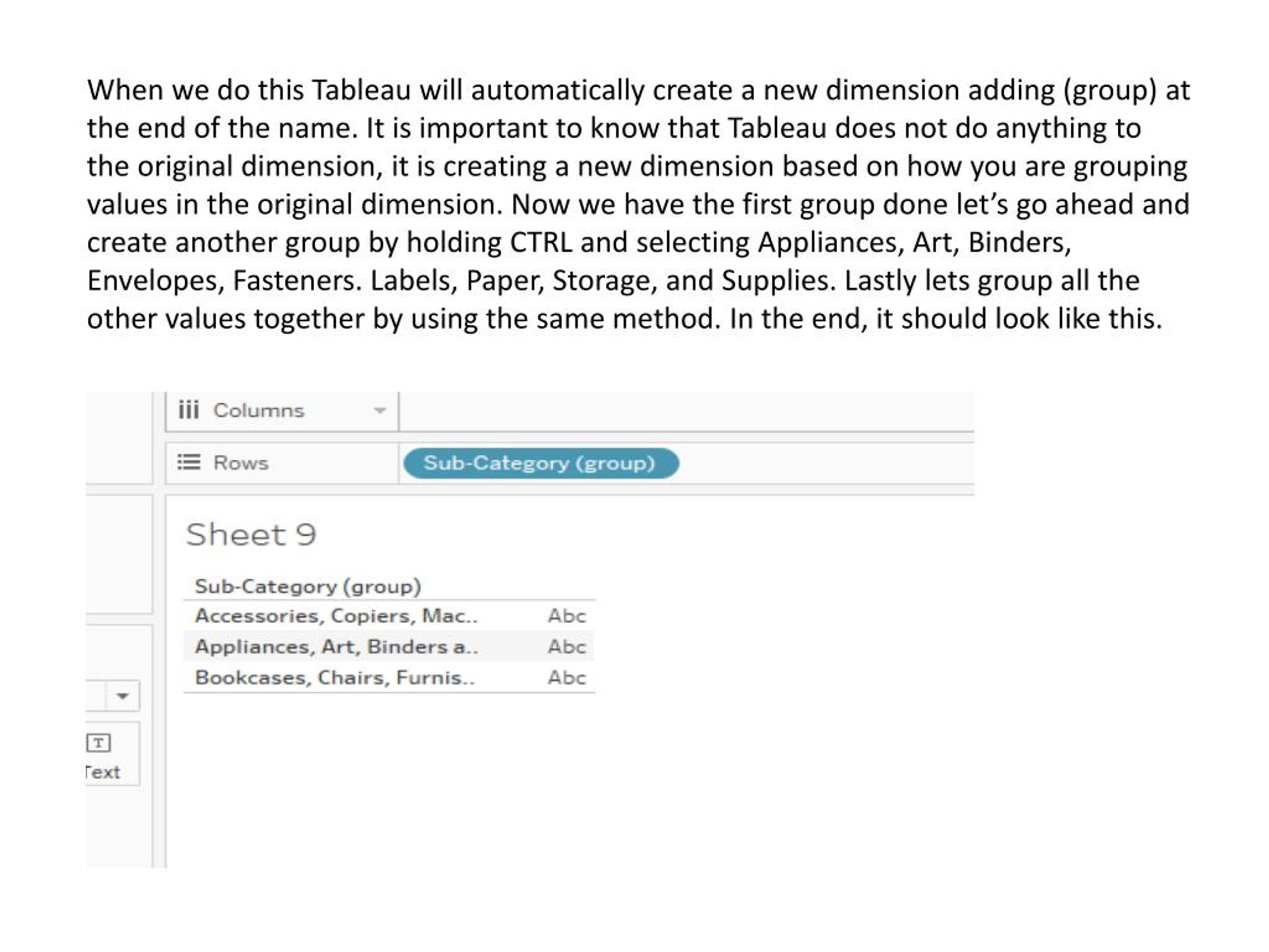 Tableau Group Vs Set Vs Bin at Raymond Salmon blog
