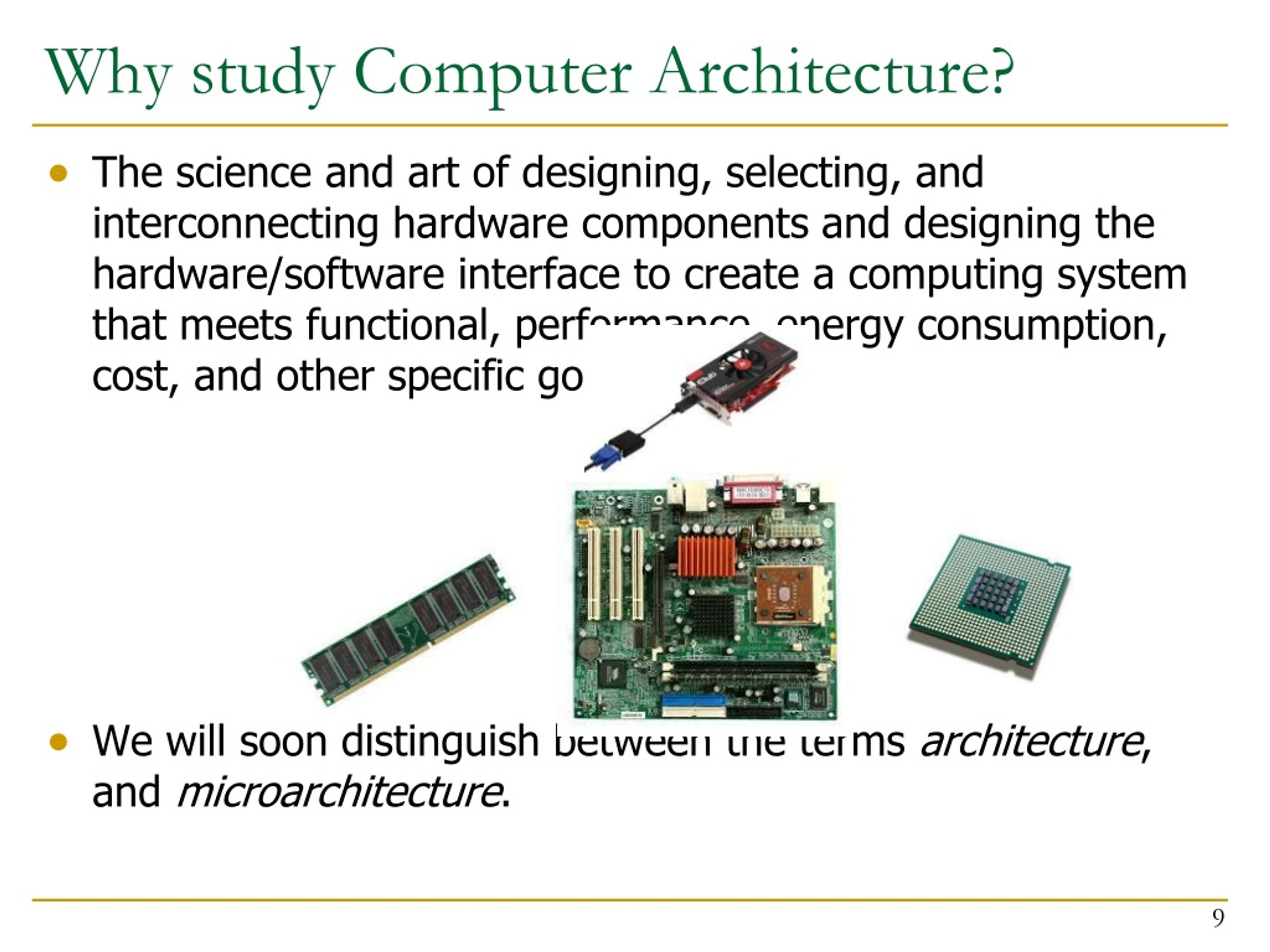 PPT Computer Architecture Lecture 2 Fundamental Concepts and ISA