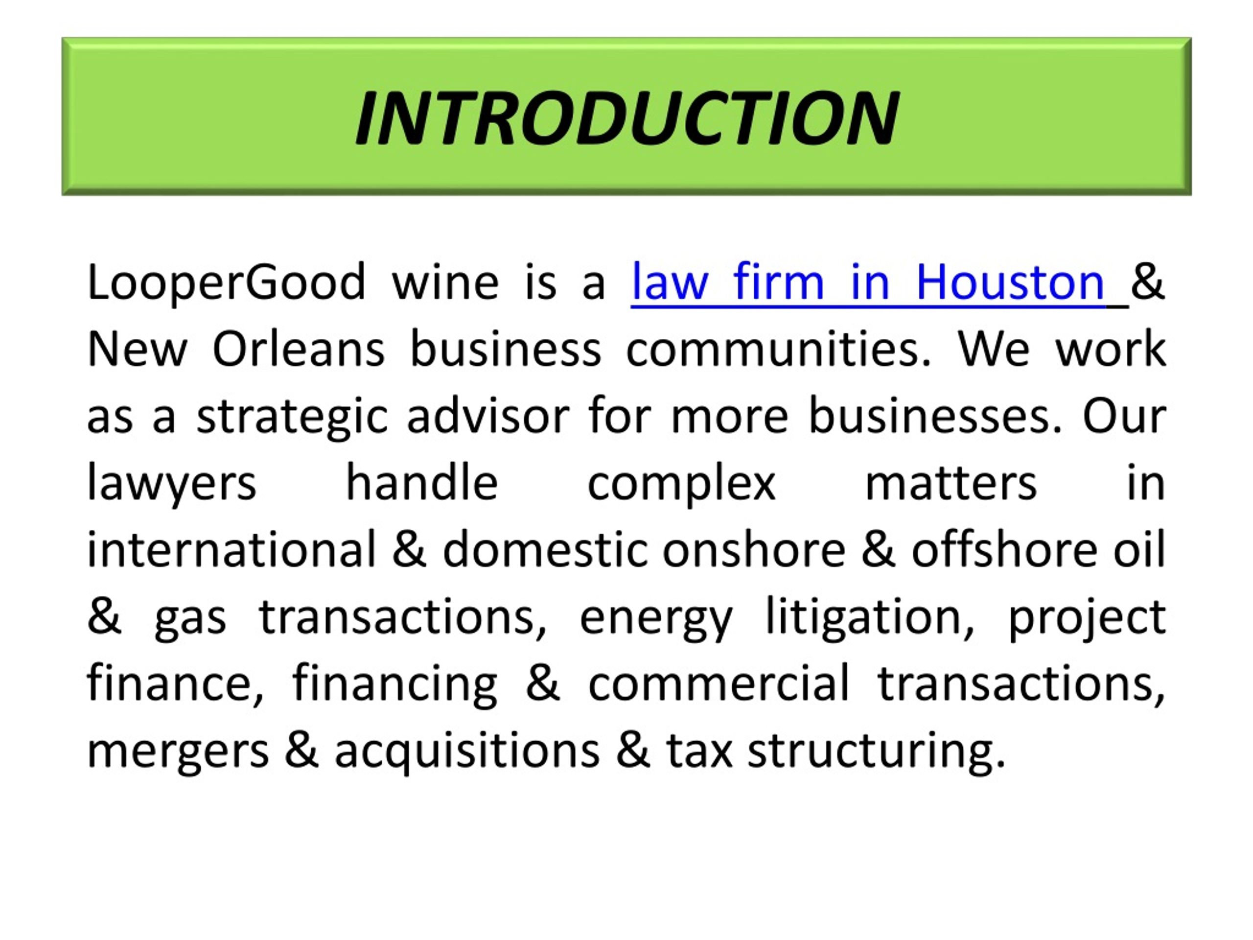 PPT Company Lawyers Houston, TX PowerPoint Presentation, free download ID8140358