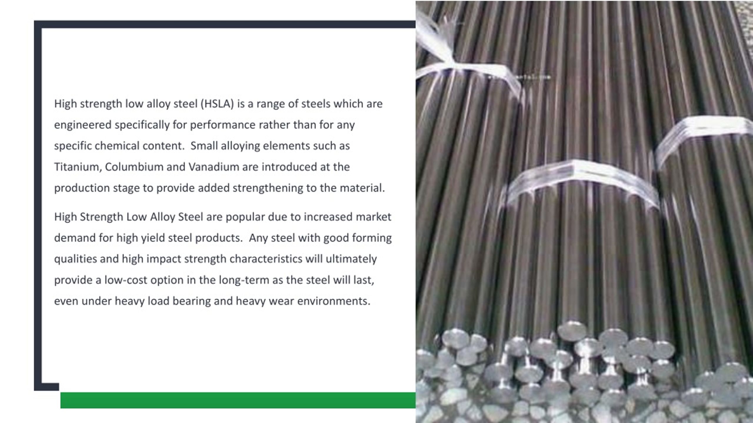 PPT What Is High Strength Low Alloy Steel (HSLA)? PowerPoint