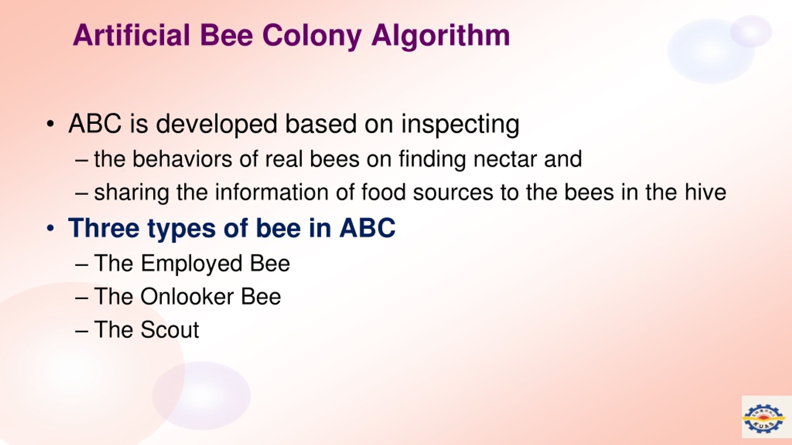 PPT Artificial Bee Colony Algorithm PowerPoint Presentation, free