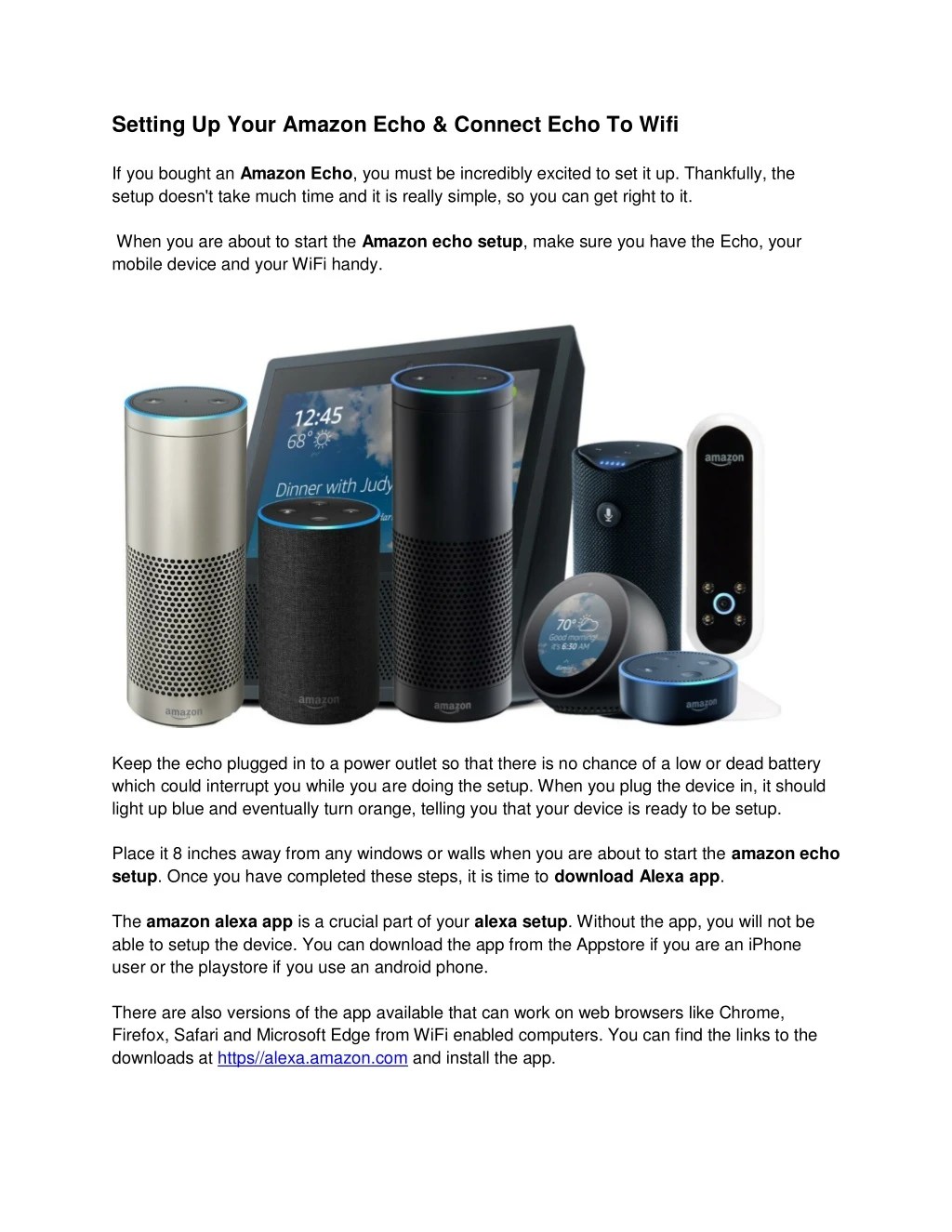 PPT How To Connect Echo To WIFi & Amazon Echo Setup PowerPoint