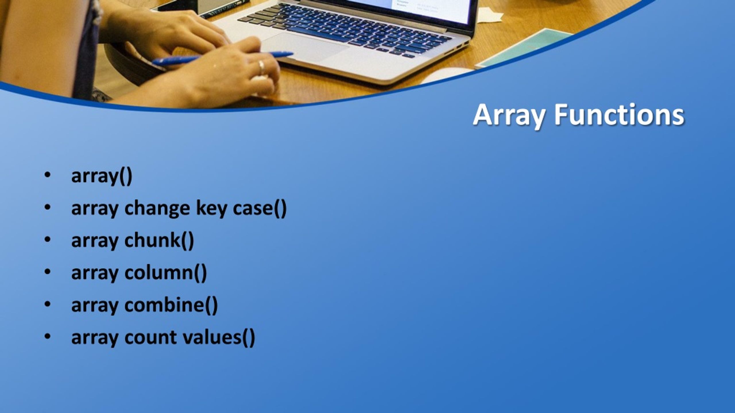 PPT PHP Array Functions PowerPoint Presentation, free download ID