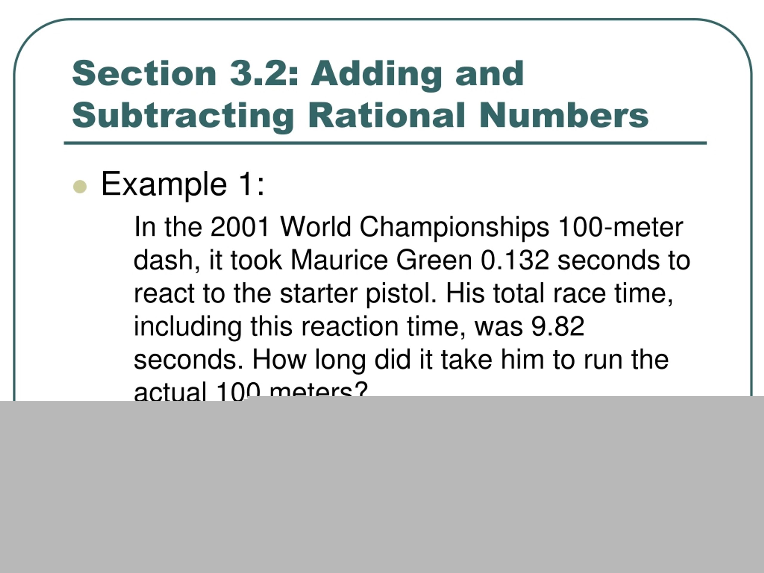 PPT Chapter 3 Rational and Real Numbers PowerPoint Presentation