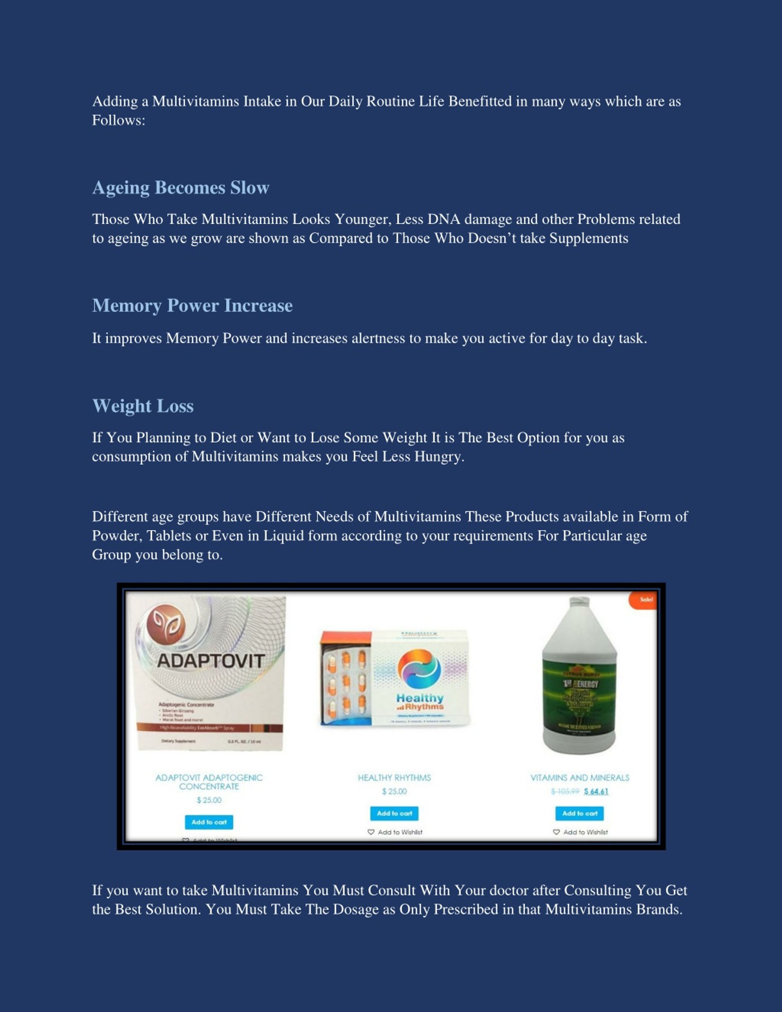 PPT Benefits Of Multivitamins Nutrition Wellness Care PowerPoint