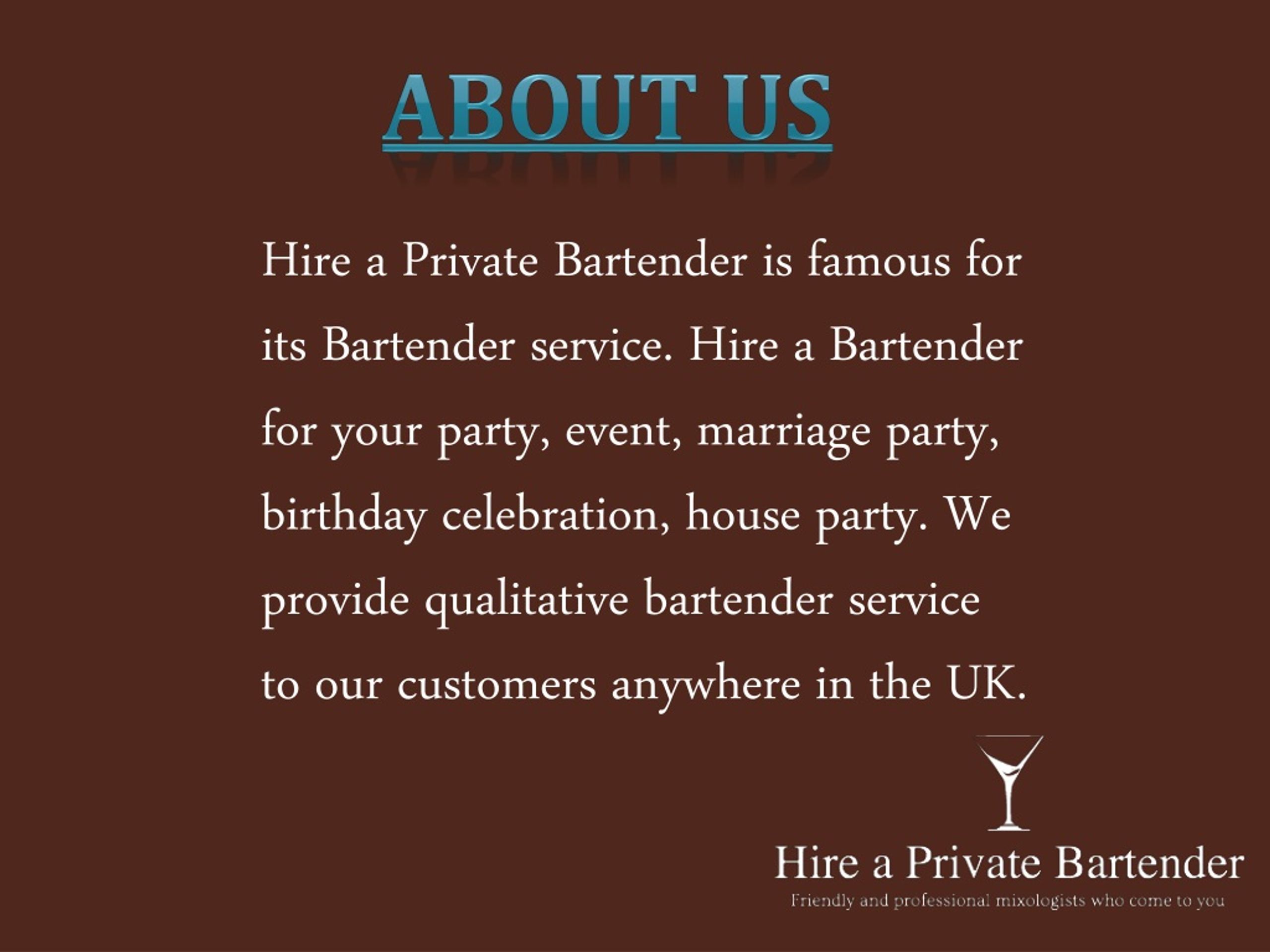 PPT Hire a Professional Bartender at Affordable Cost PowerPoint